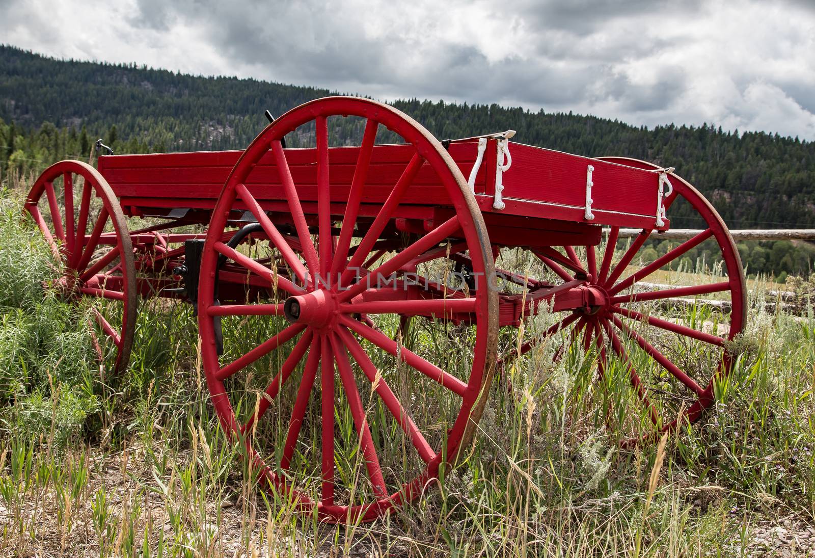 Red Wagon, Jackson Hole, Wyoming