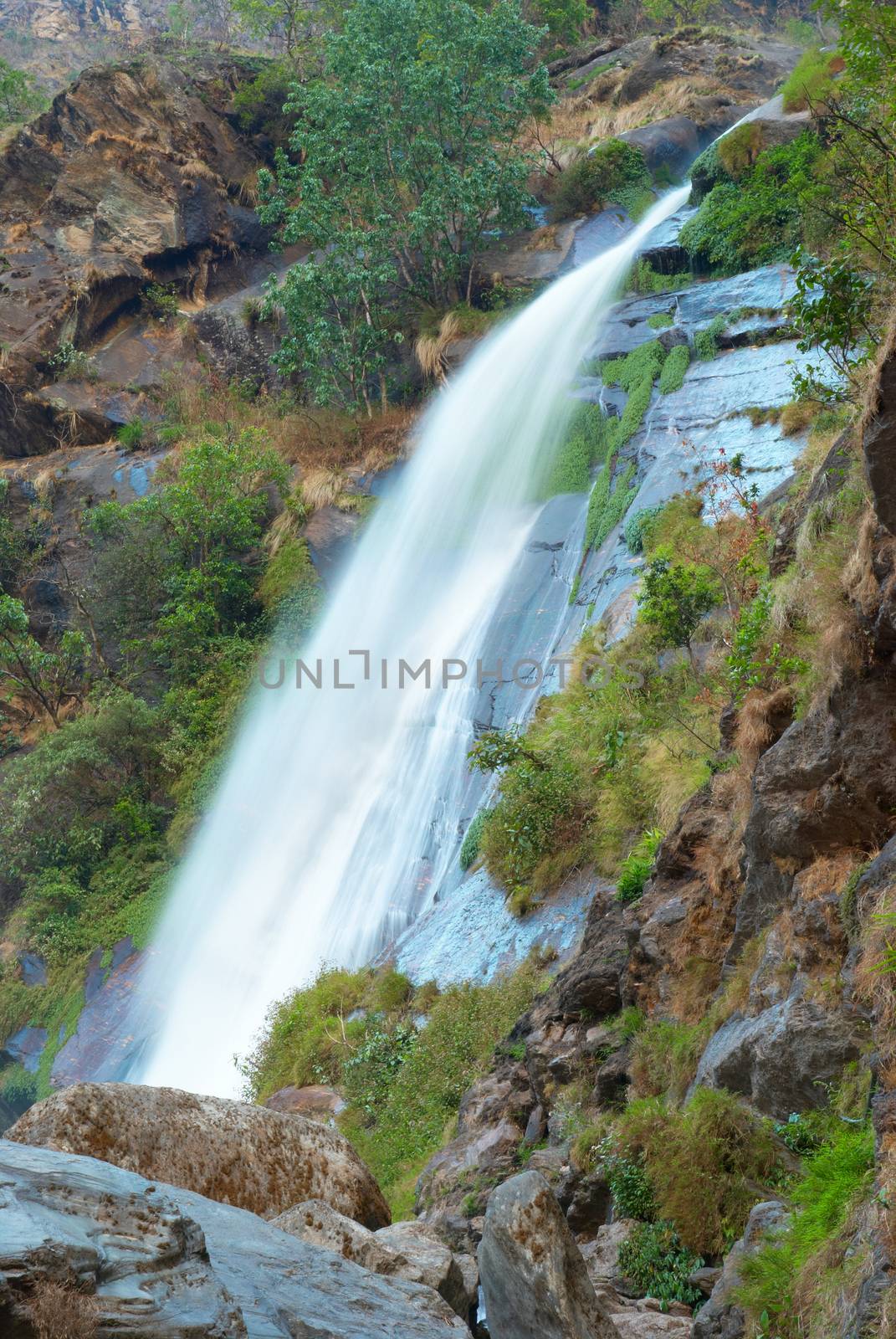 Tibetan waterfall by vapi