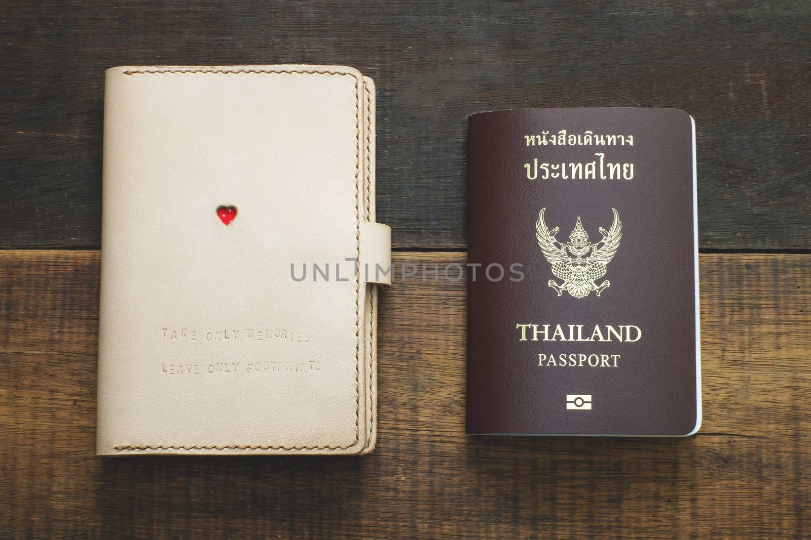 thai passport and art cover by baworn47