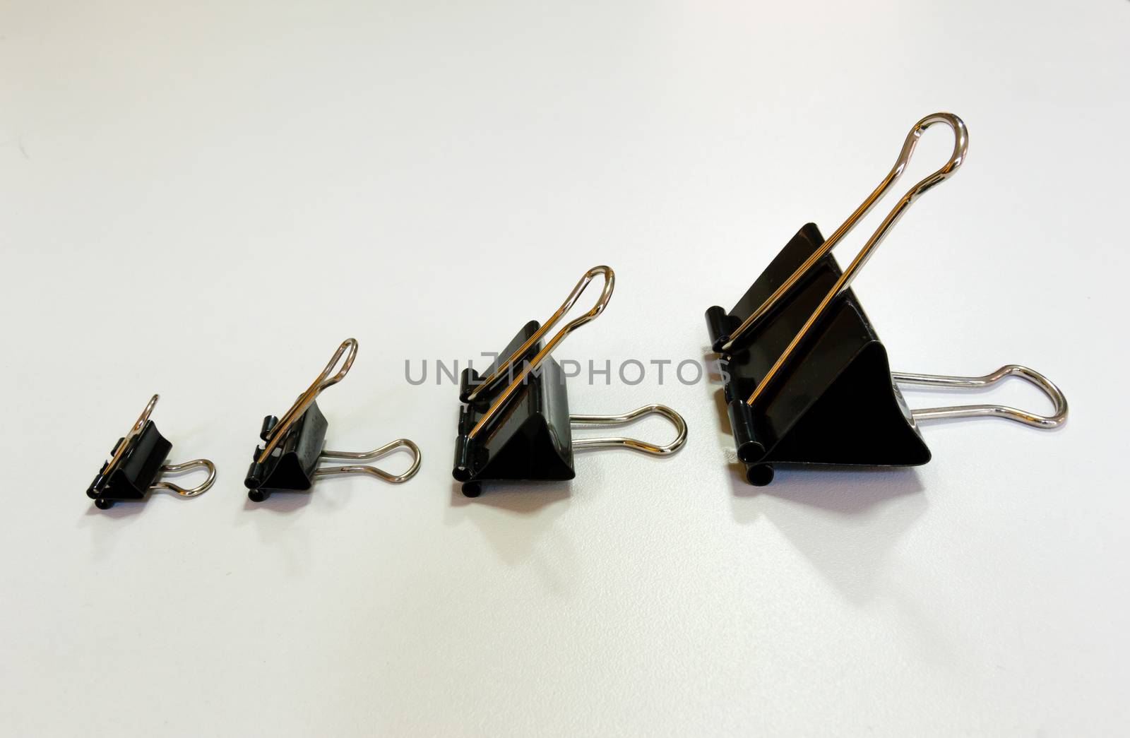 Bulldog clip in many size.From small to large.