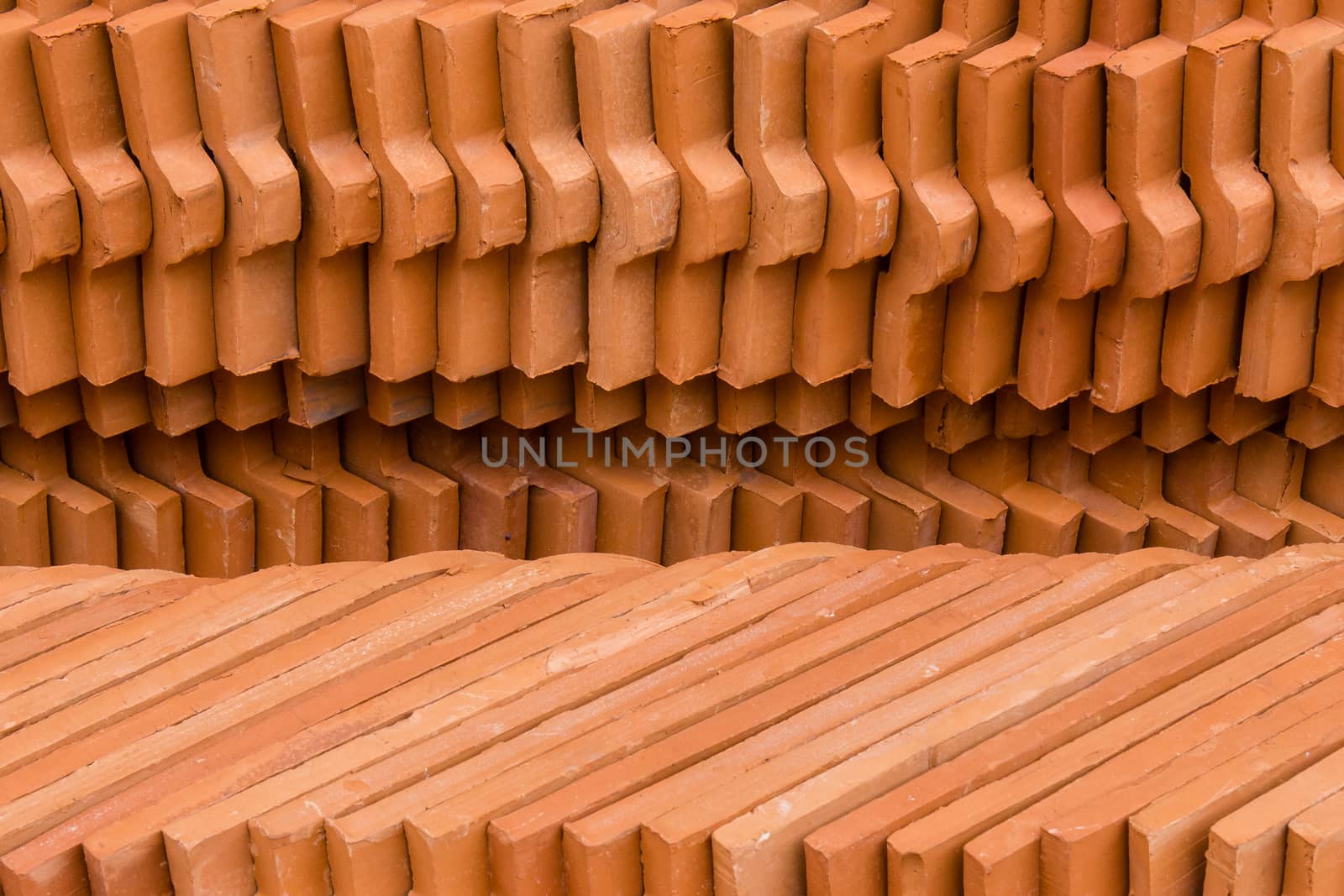 Heap of tile in the construction site in Bangkok.