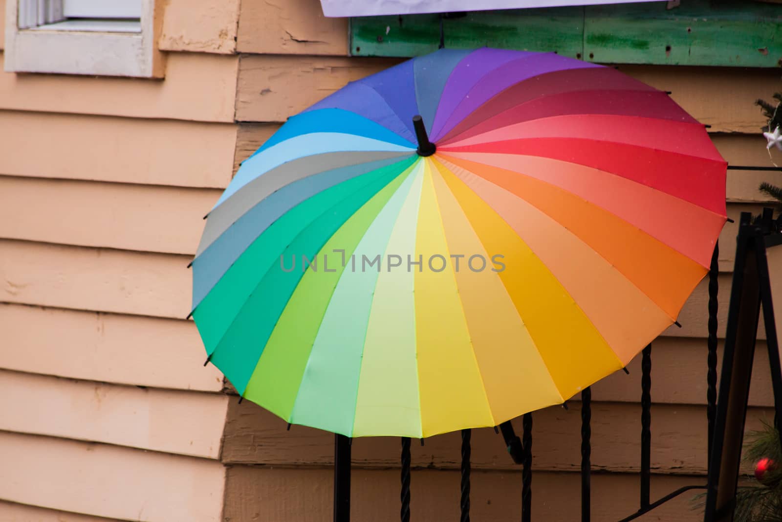 A happy rainy day,colourful umbrella by Ralli
