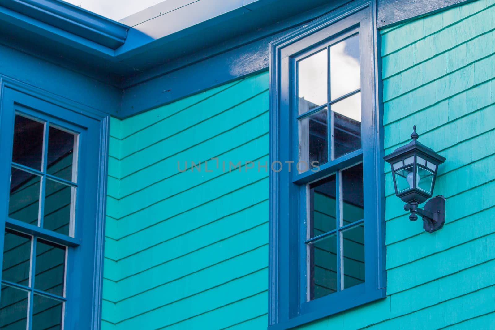 freshly painted house with light in Nova Scotia