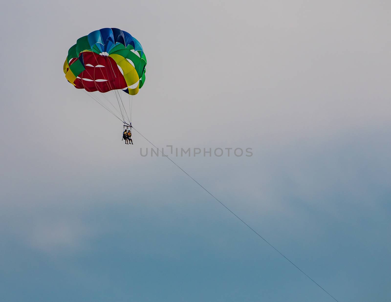 Parasailing Over Lake Coeur d'Alene by teacherdad48@yahoo.com