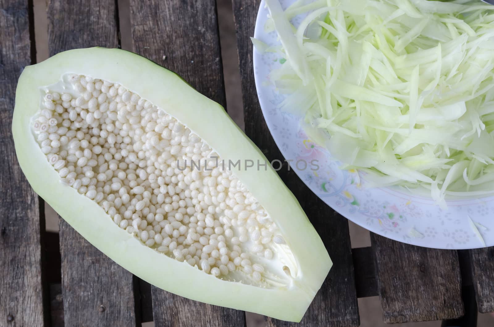 Local authentic cuisine of southeast asia: ingredients set of papaya salad or Som Tum in Thai name. Popular food of Thailand.