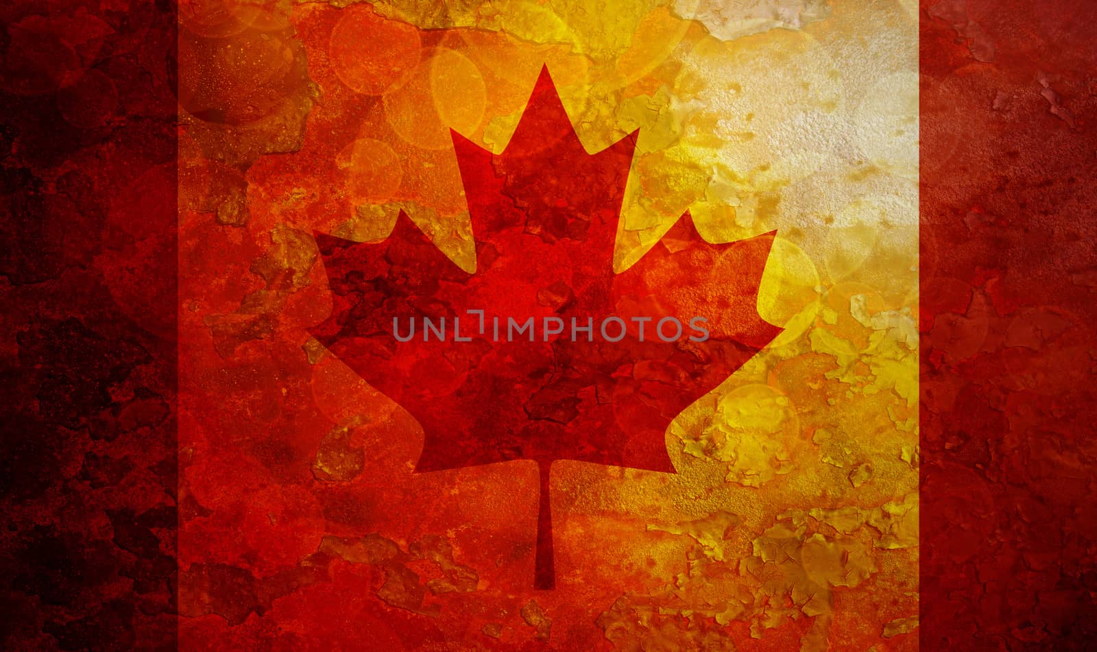 Canada Flag Grunge Texture Background Illustration