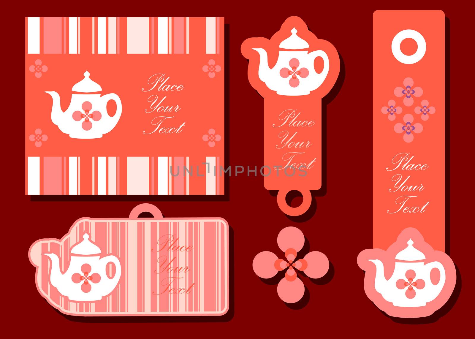 teapot tags emblems cards by IconsJewelry