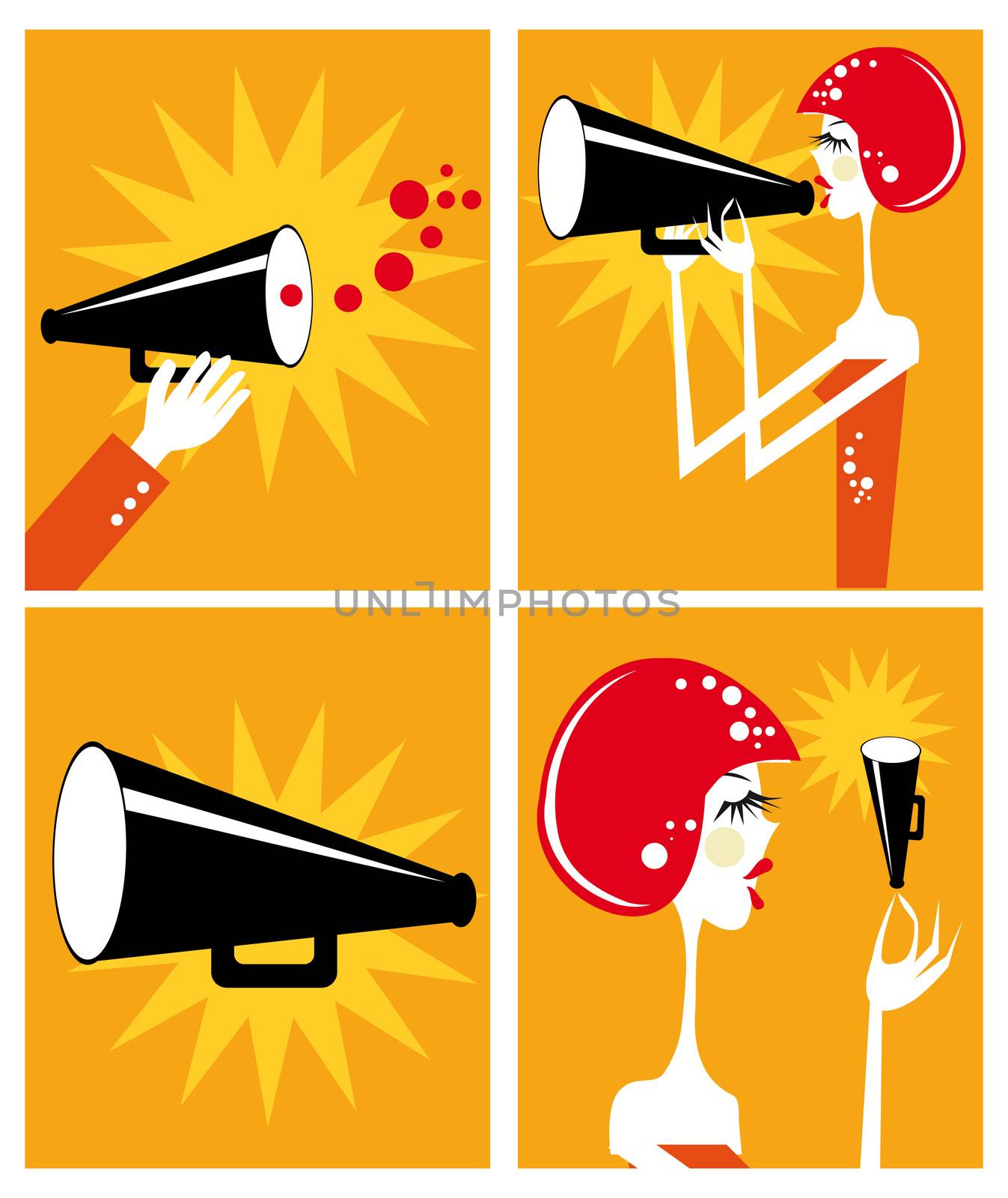 Loudspeaker and megaphone by IconsJewelry