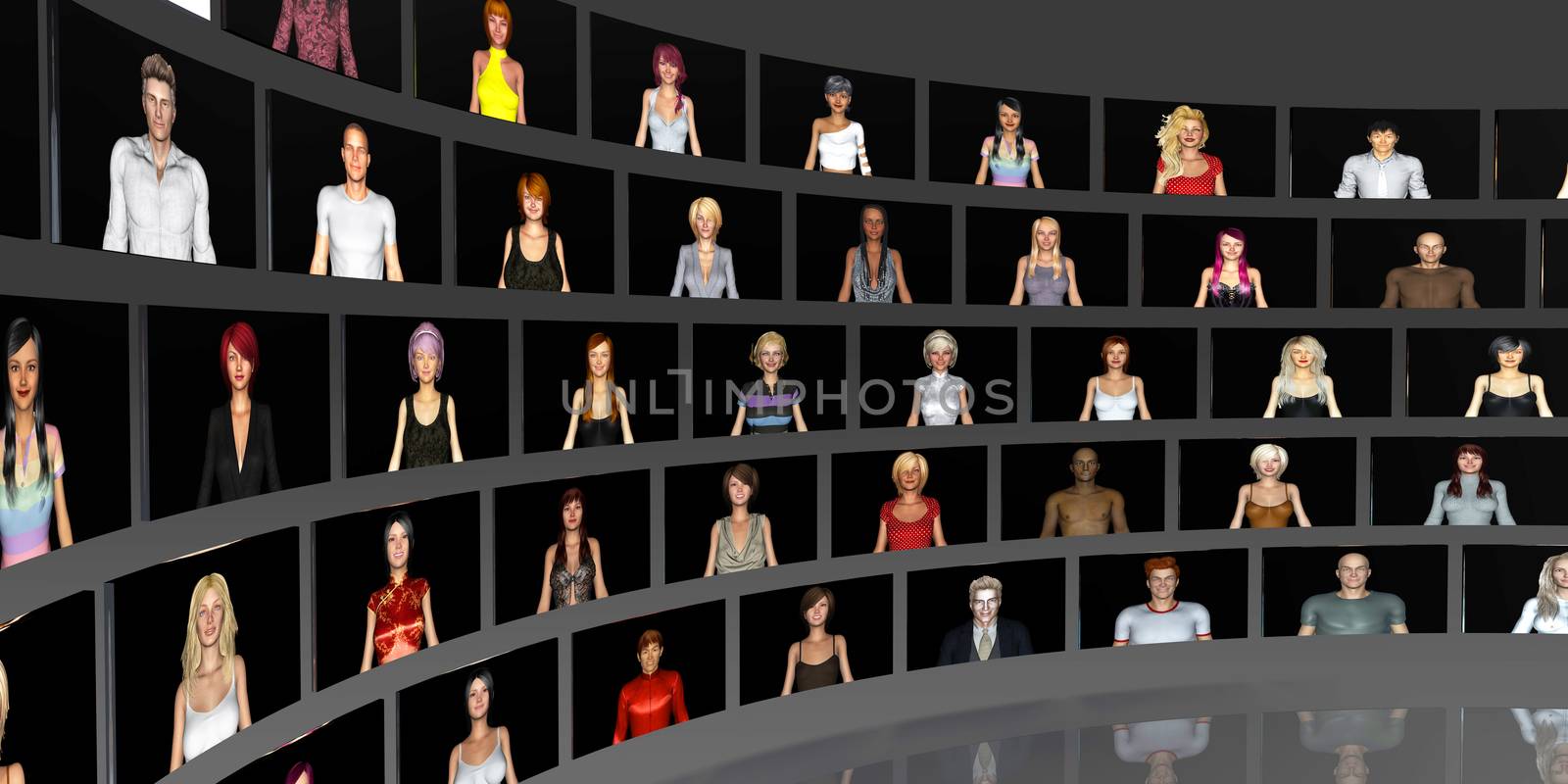 Online Friends on Social Network with Status Update
