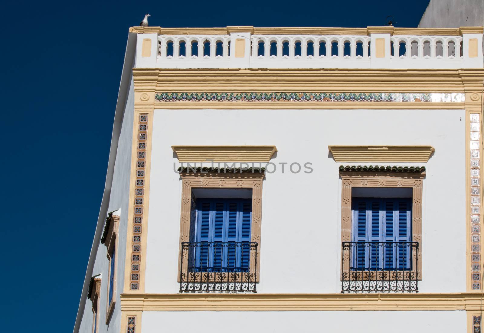 Windows with blue shutters, Morocco by YassminPhoto