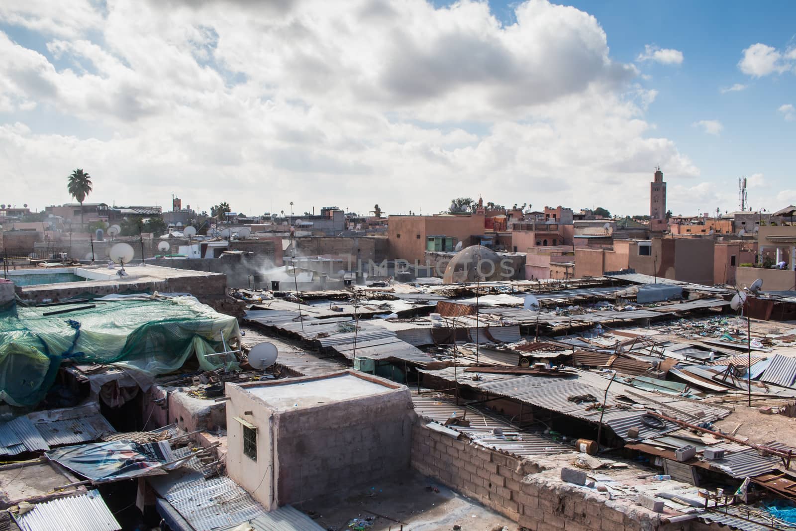 Roofs and houses of Marrakesh, Morocco by YassminPhoto