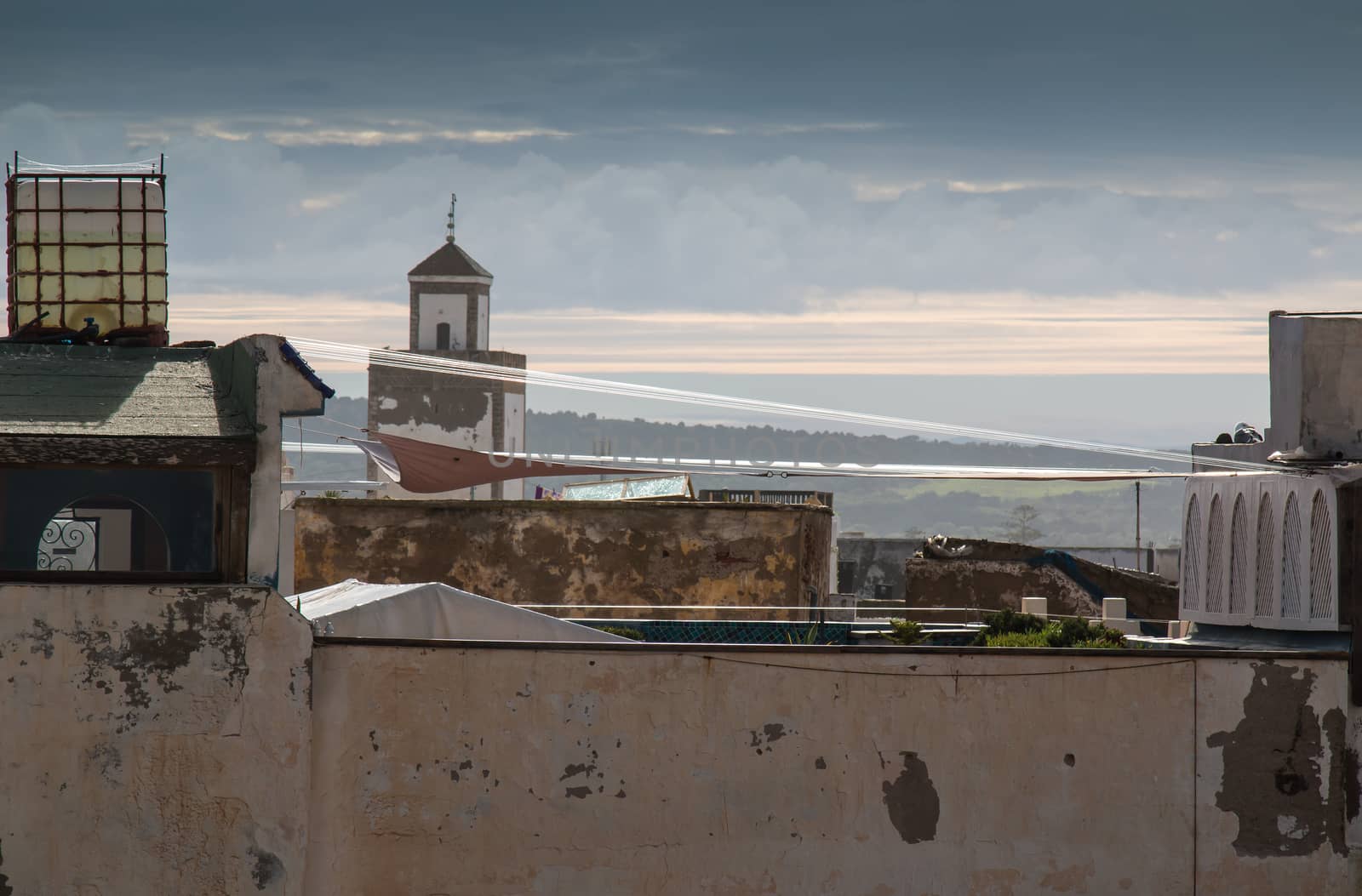 Roofs and minaret, Essaouira, Morocco by YassminPhoto