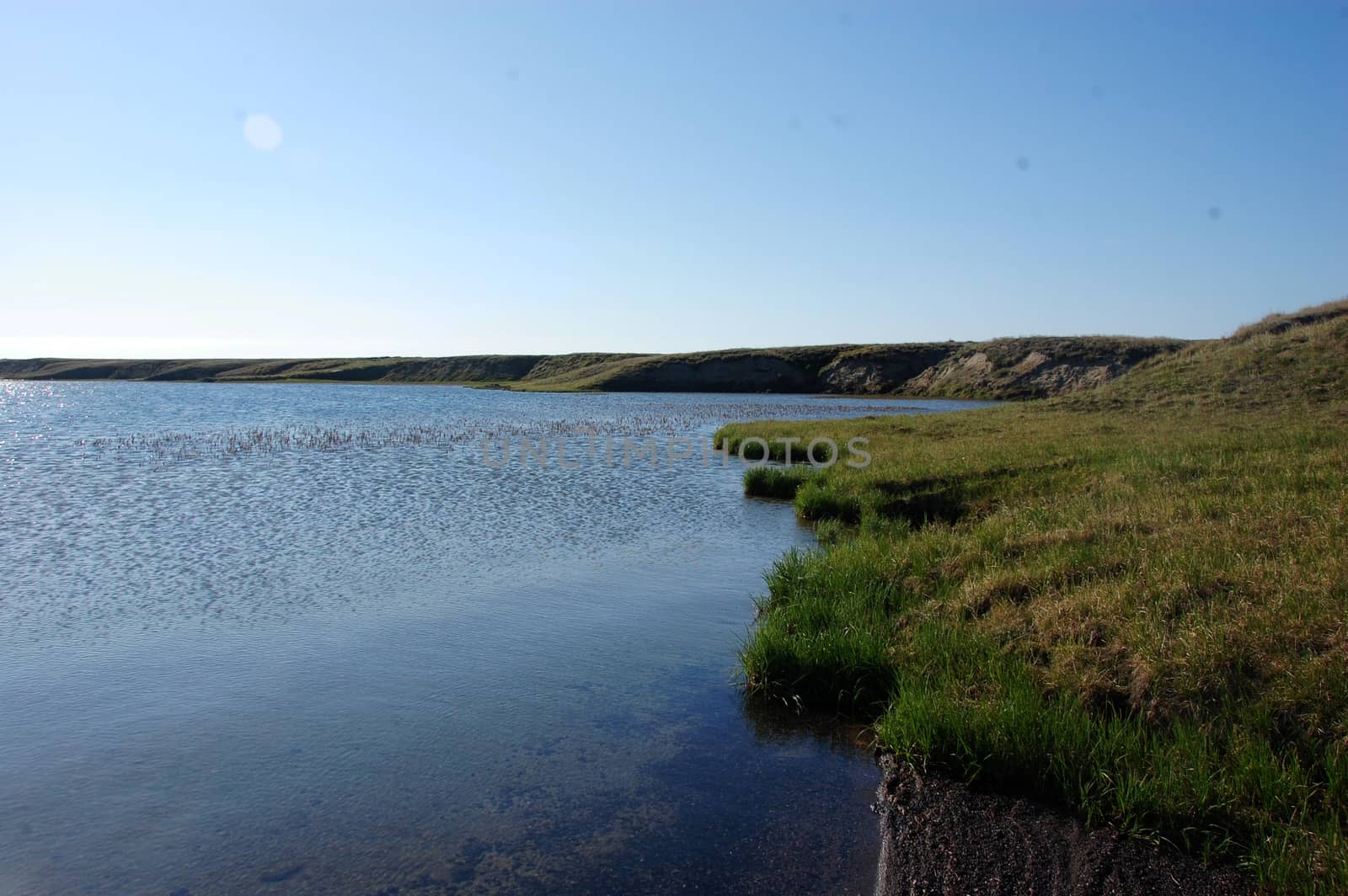 Tundra lake at Ayon Island Chukotka by danemo