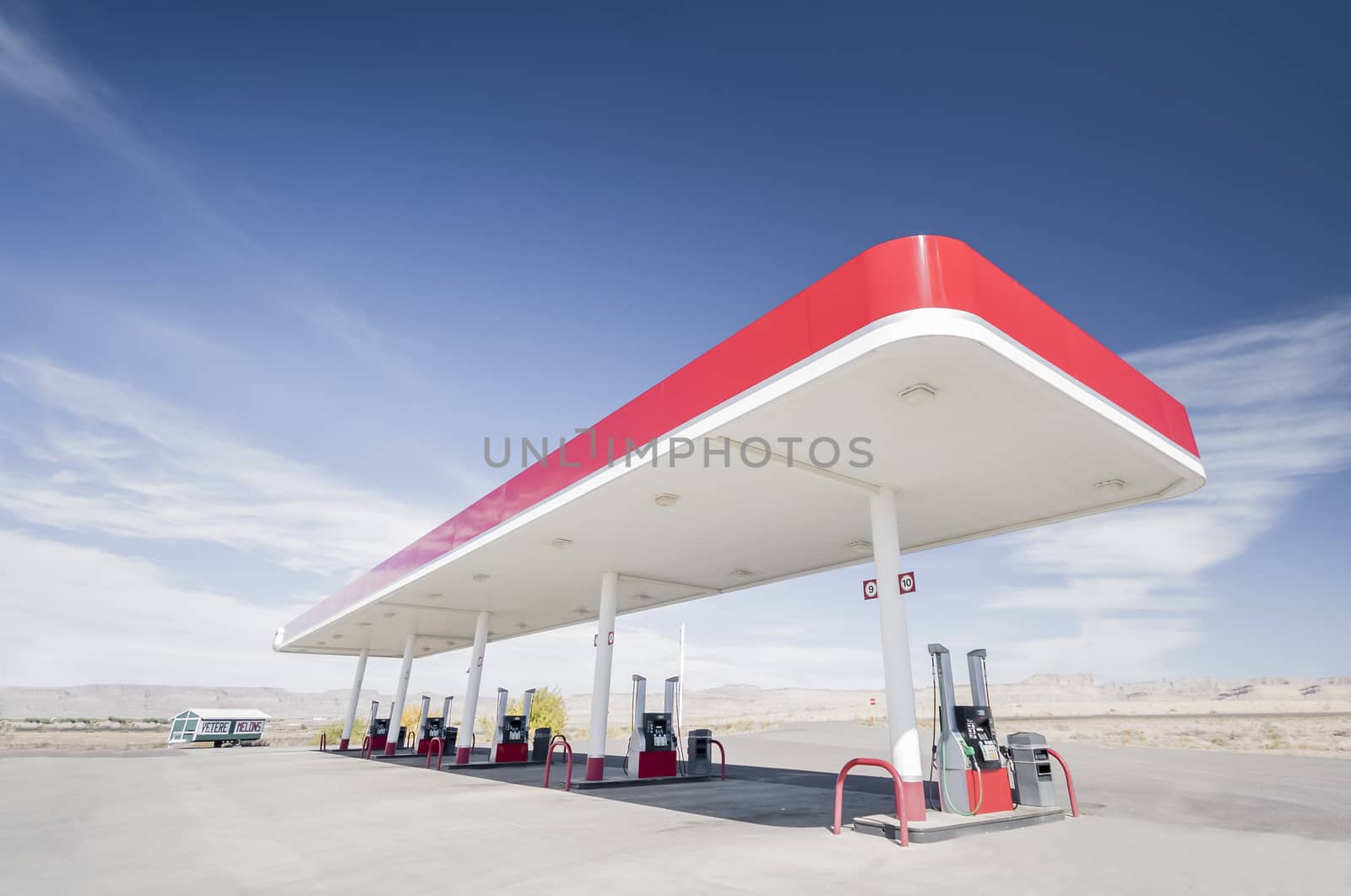 Rural Gas Station in the Desert, Utah, USA