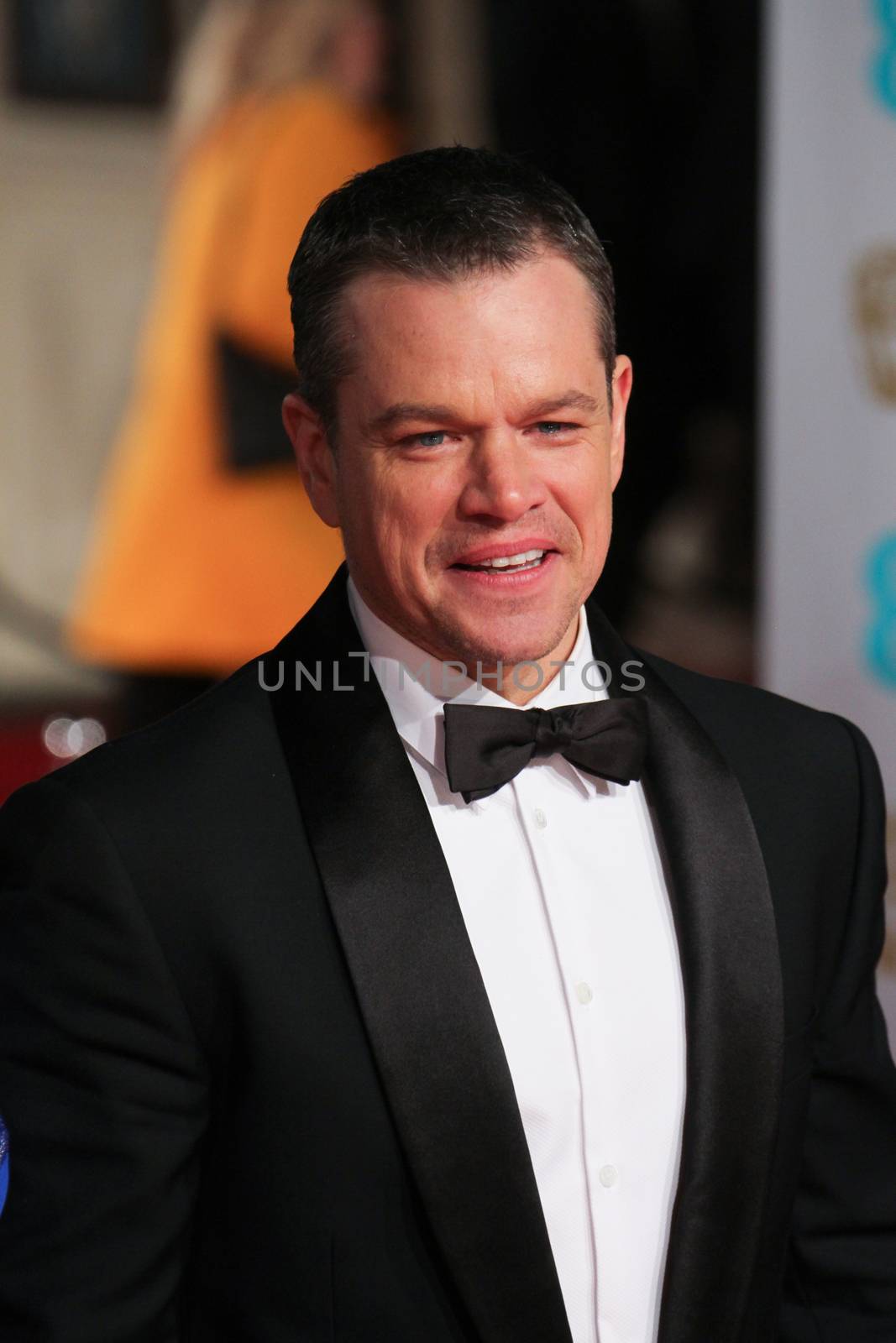 UK, London: American actor Matt Damon poses on the red Carpet at the EE British Academy Film Awards, BAFTA Awards, at the Royal Opera House in London, England, on 14 February 2016. 