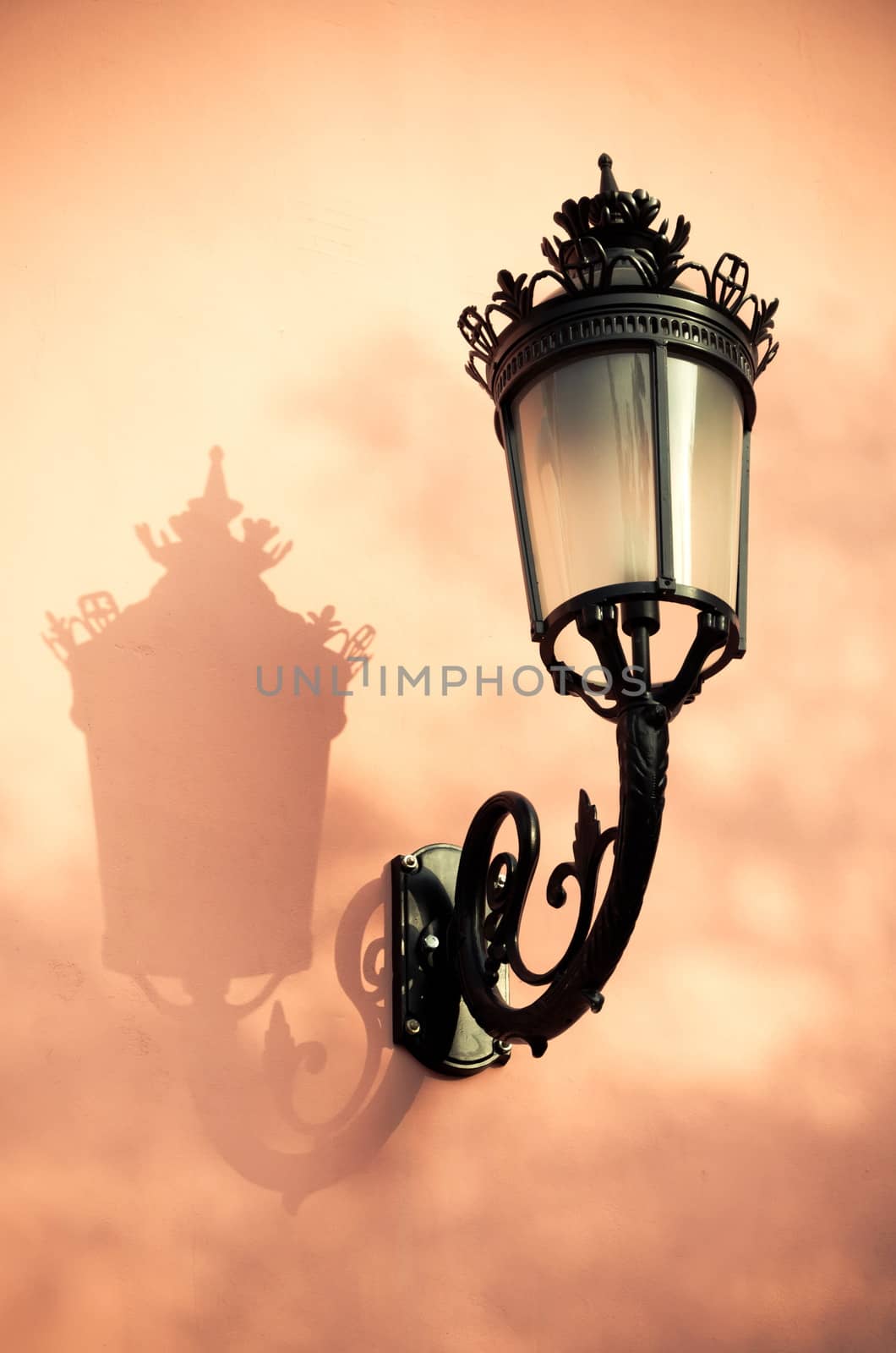 Vintage lantern and shadow  by nop16