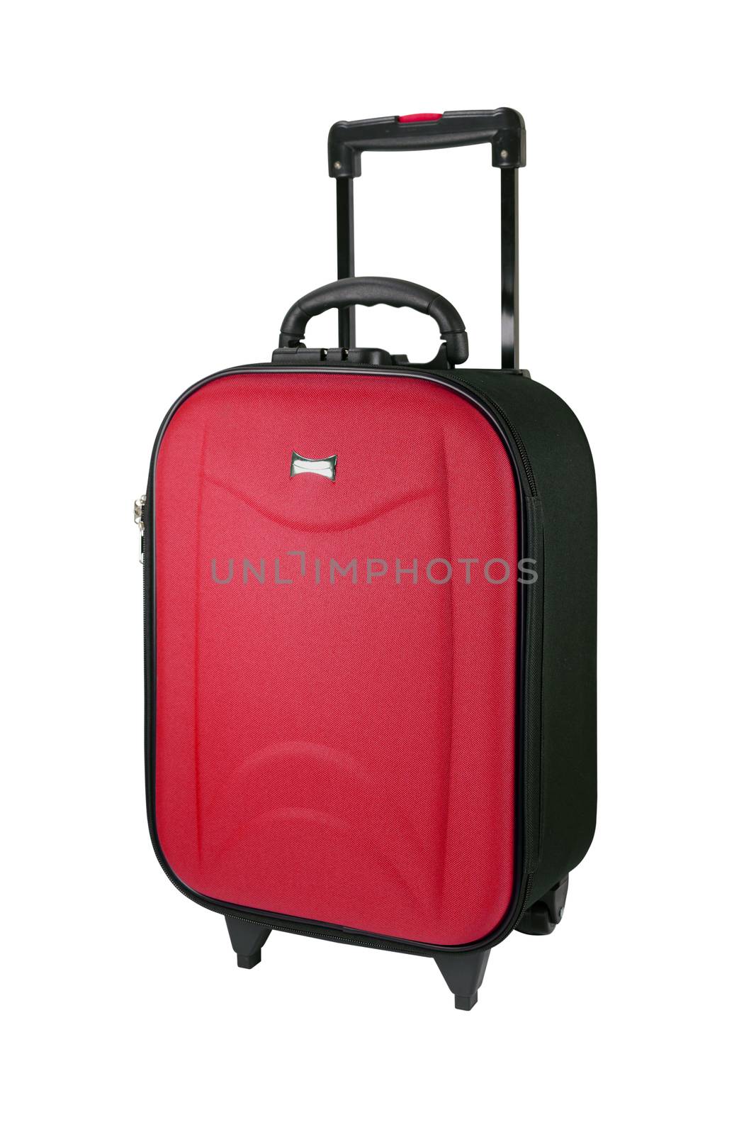 Red Travel luggage isolated on the white background. by nop16