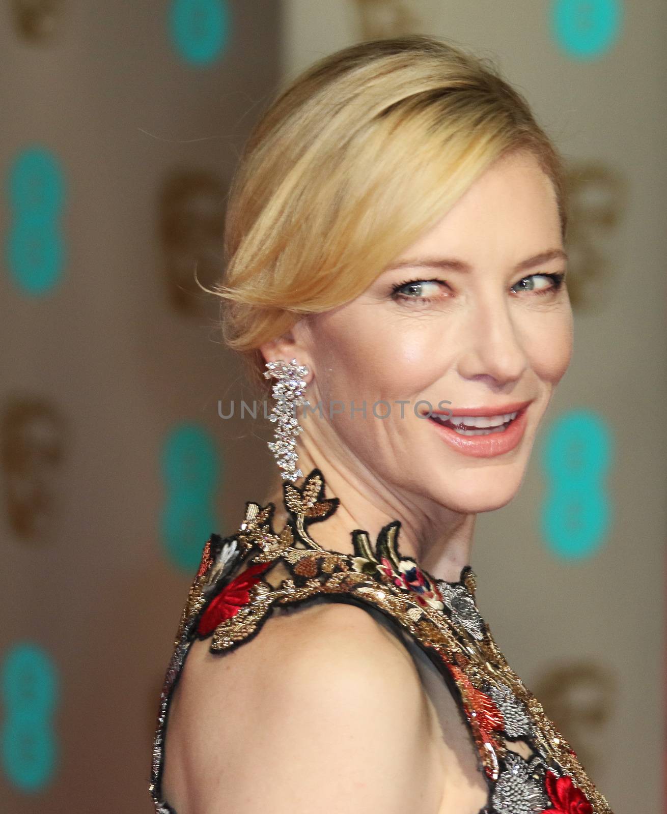 UK, London: Australian actress Cate Blanchett poses on the red Carpet at the EE British Academy Film Awards, BAFTA Awards, at the Royal Opera House in London, England, on 14 February 2016.