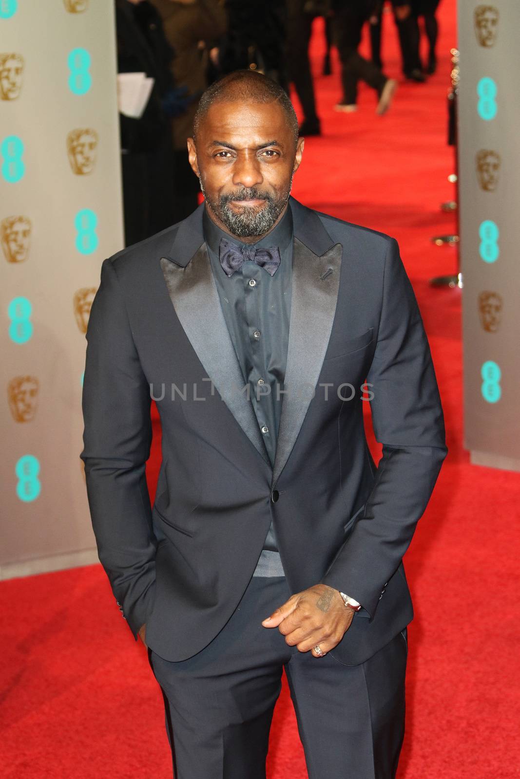 UK, London: British actor Idris Elba poses on the red Carpet at the EE British Academy Film Awards, BAFTA Awards, at the Royal Opera House in London, England, on 14 February 2016.