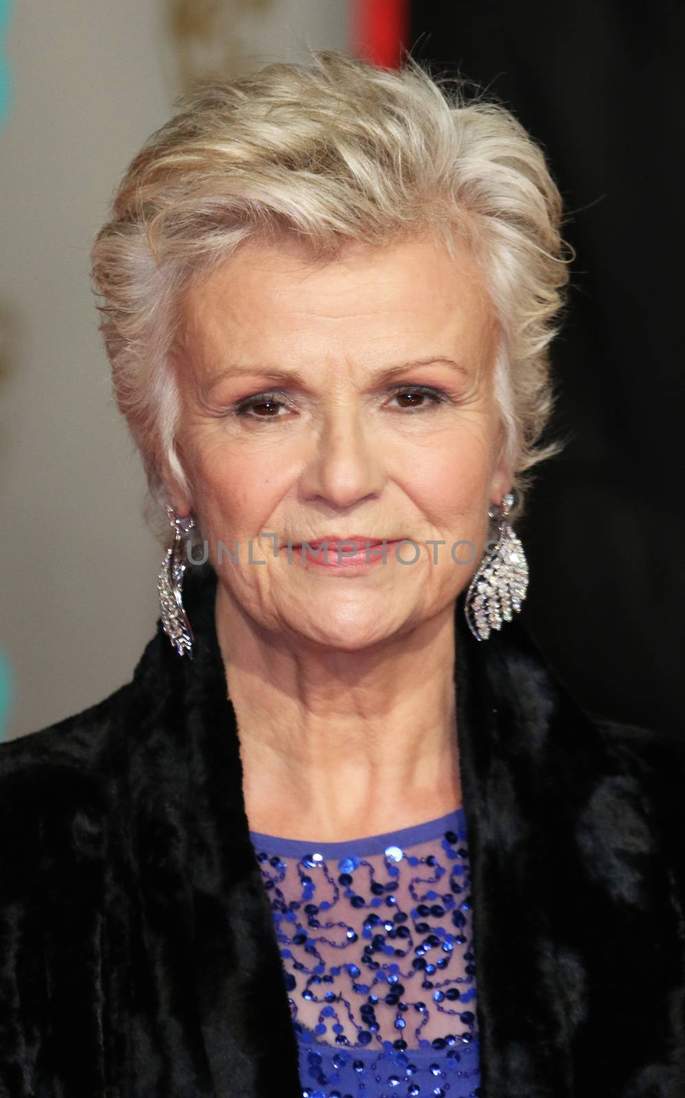 UK, London: British actress Julie Walters poses on the red Carpet at the EE British Academy Film Awards, BAFTA Awards, at the Royal Opera House in London, England, on 14 February 2016.