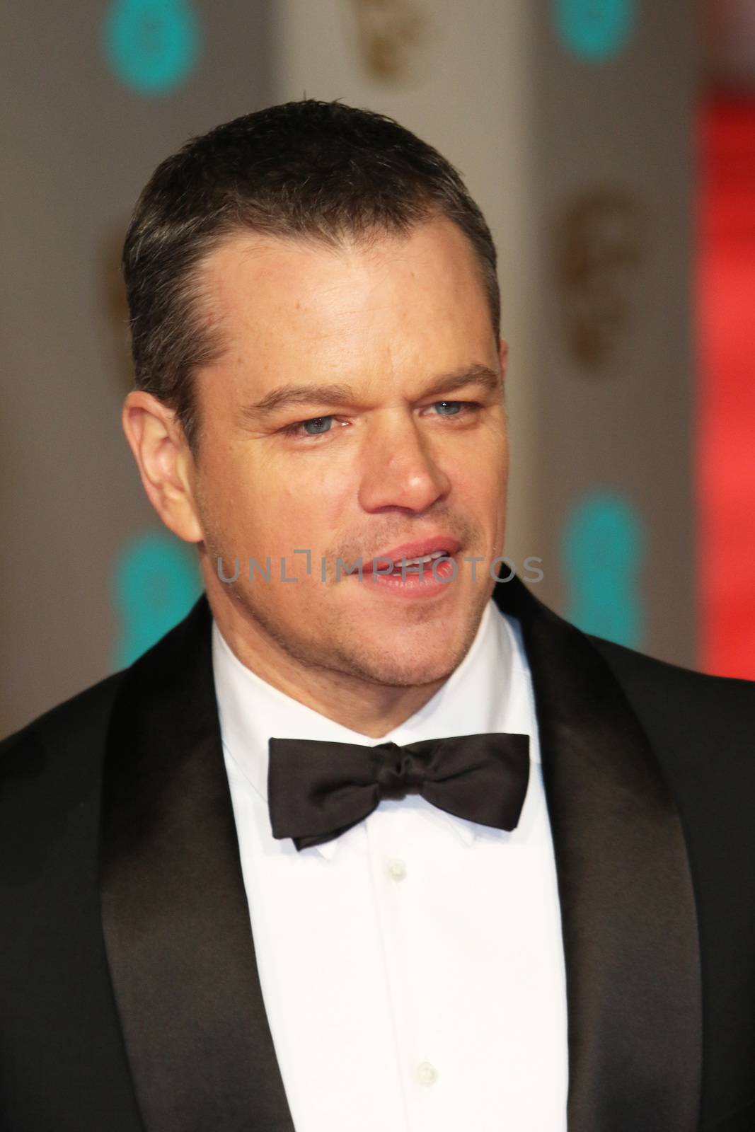 UK, London: American actor Matt Damon poses on the red Carpet at the EE British Academy Film Awards, BAFTA Awards, at the Royal Opera House in London, England, on 14 February 2016.