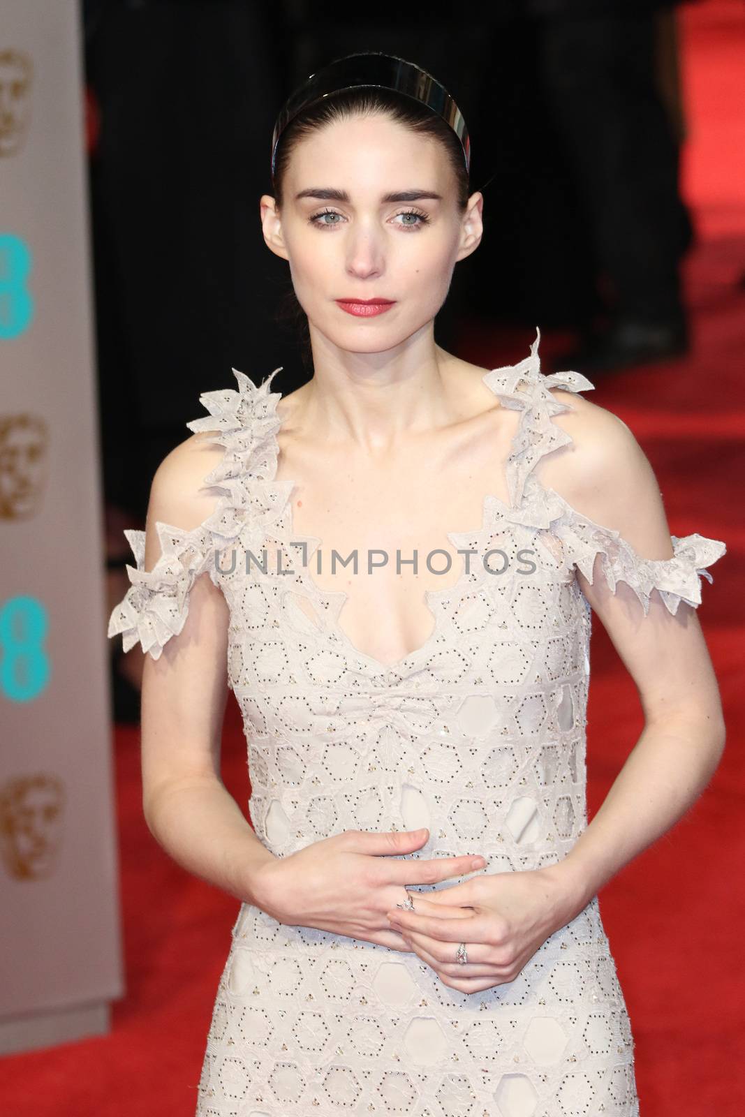 UK, London: American actress Rooney Mara poses on the red Carpet at the EE British Academy Film Awards, BAFTA Awards, at the Royal Opera House in London, England, on 14 February 2016.