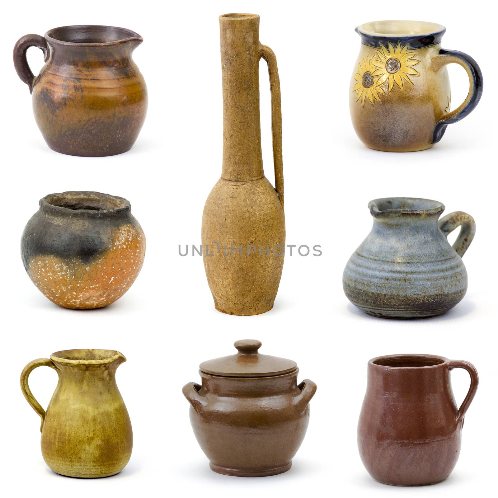 collection of old ceramic vases by miradrozdowski