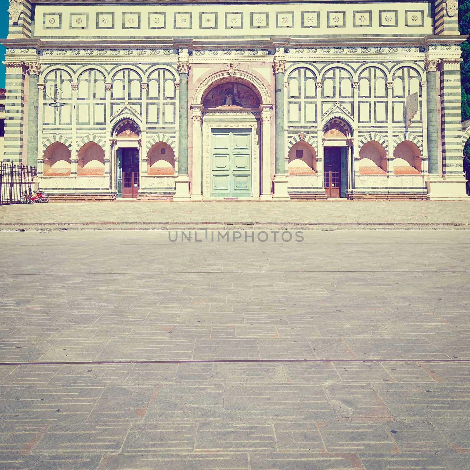 Church Santa Maria Novella in Florence, Italy, Instagram Effect