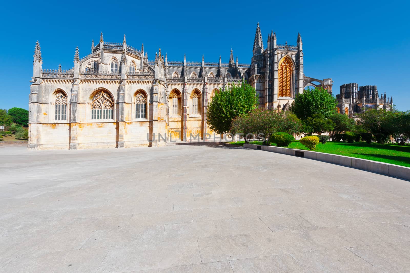 Catholic Cathedral in the Portuguese City of Batalha