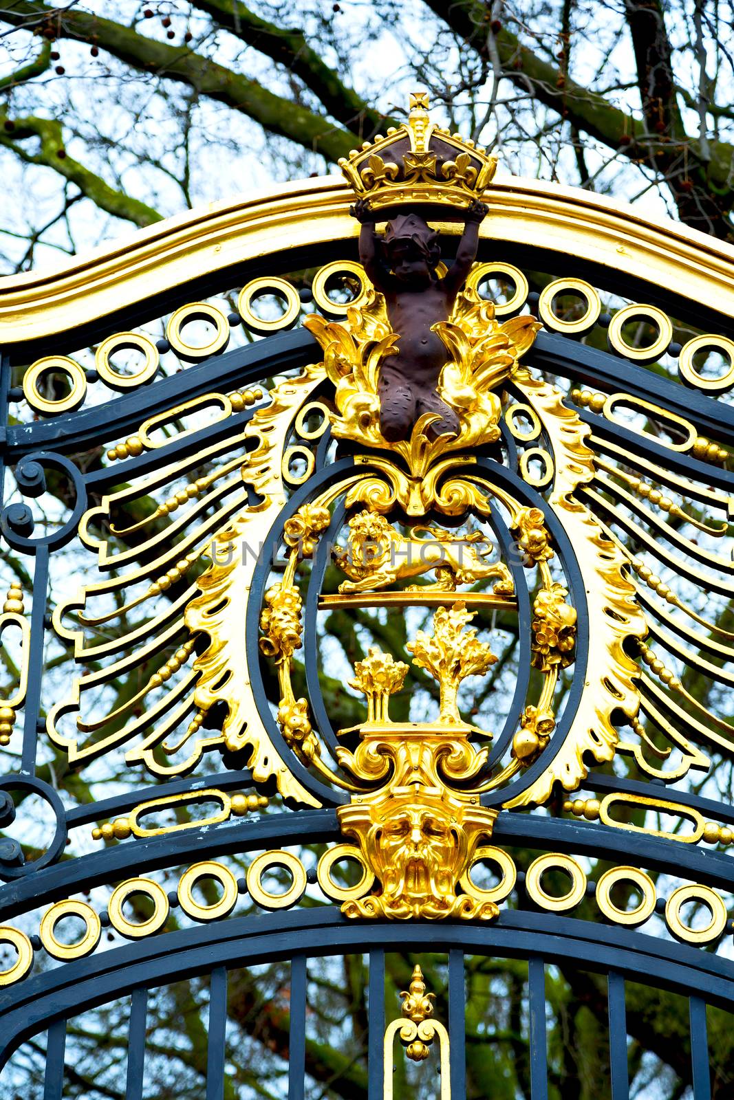 in london england the old metal gate  royal palace