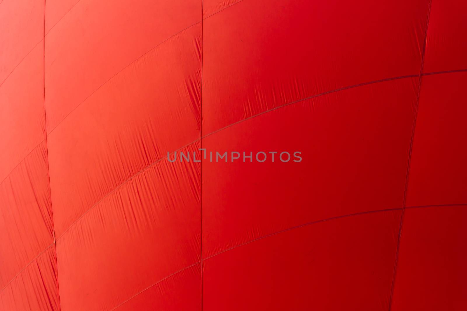 part of red hot air balloon fabric picture