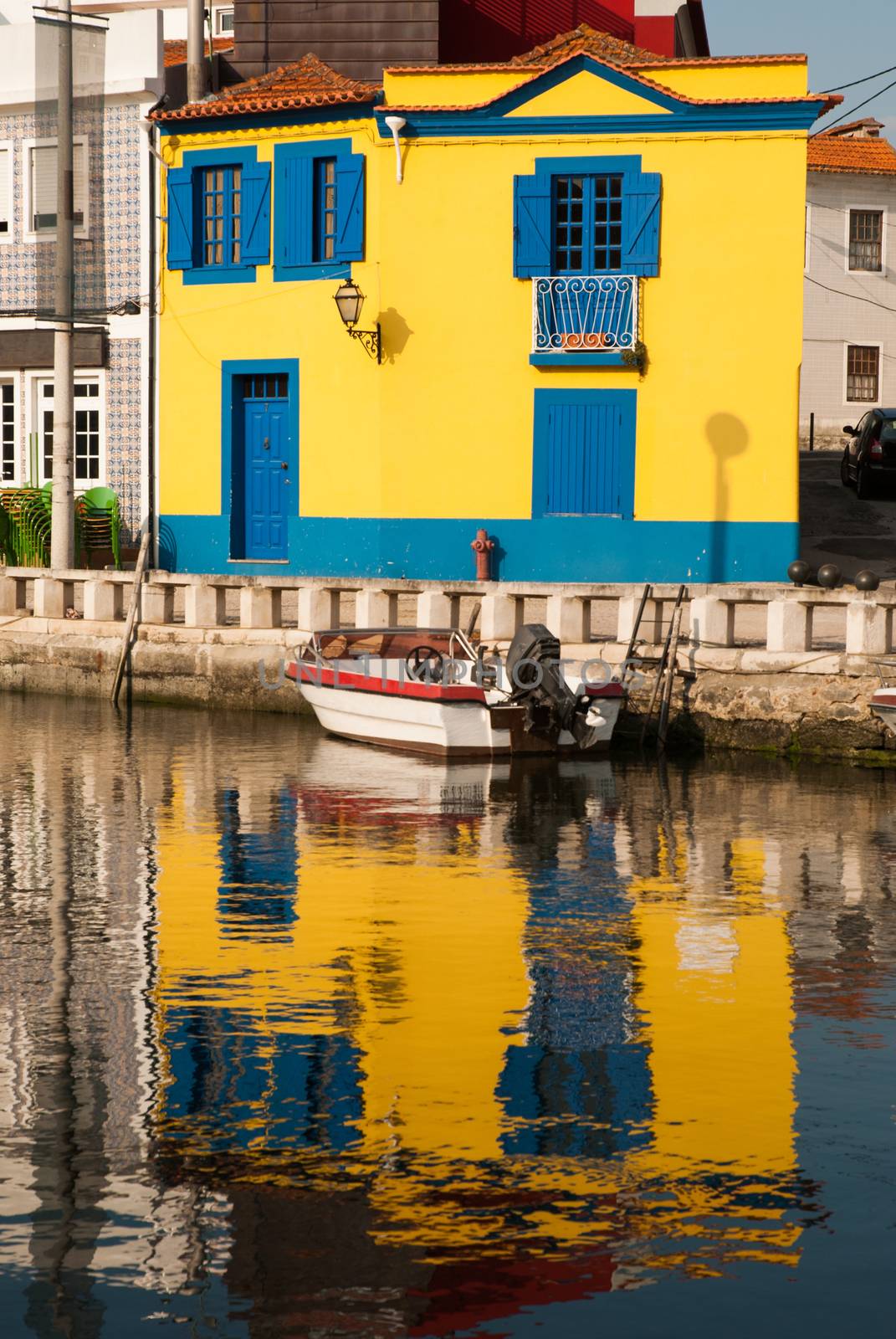 Water canal dock in Aveiro, Portugal by AnaMarques