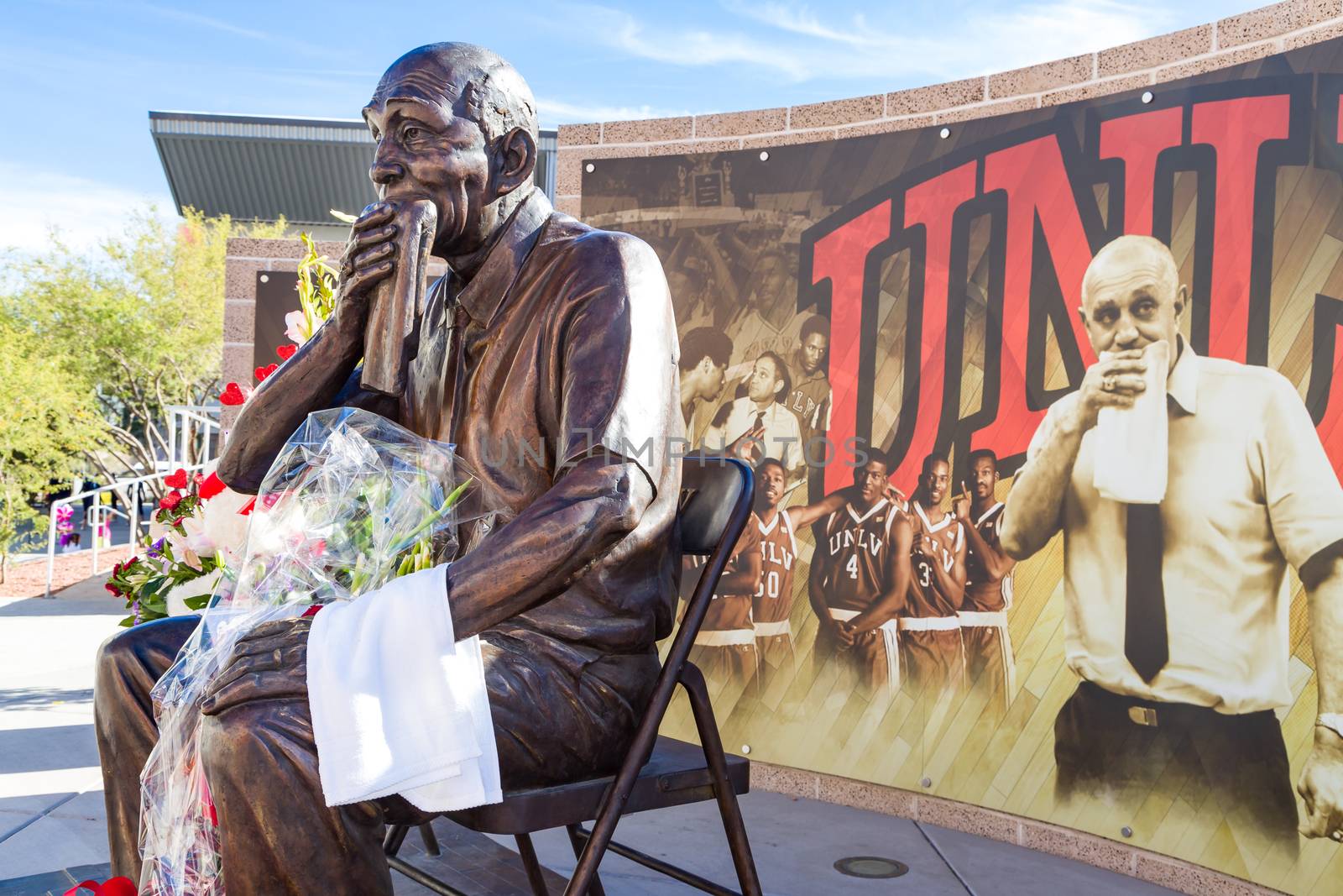 Jerry Tarkanian Statue and Memorial  by wolterk