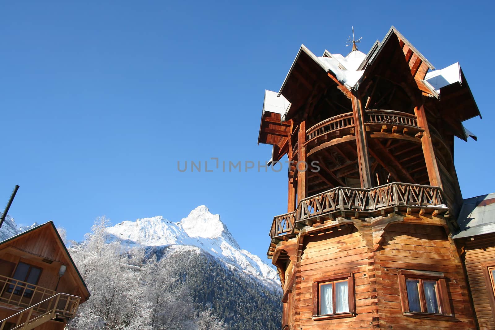 In the mountains of Dombai, Caucasus