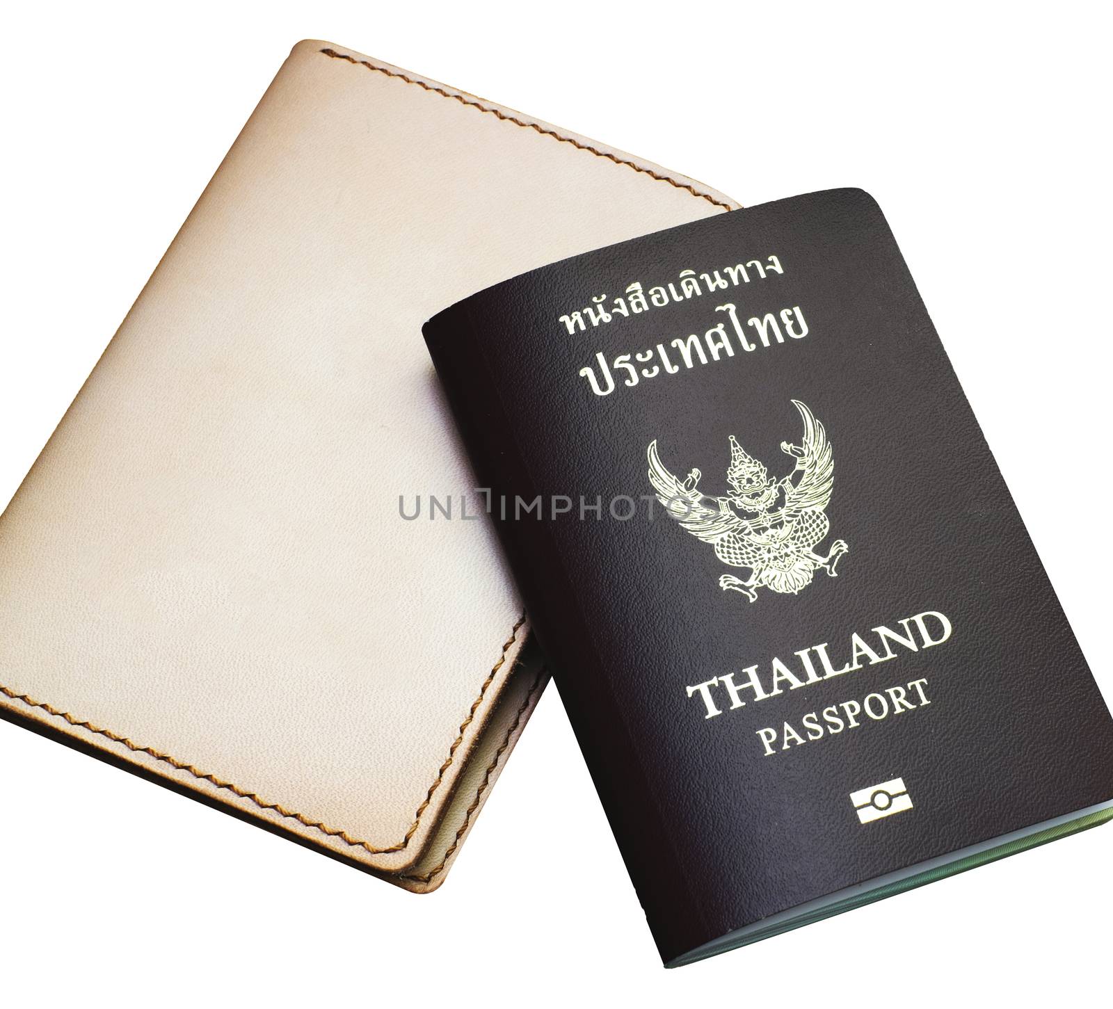 thai passport and cover by baworn47