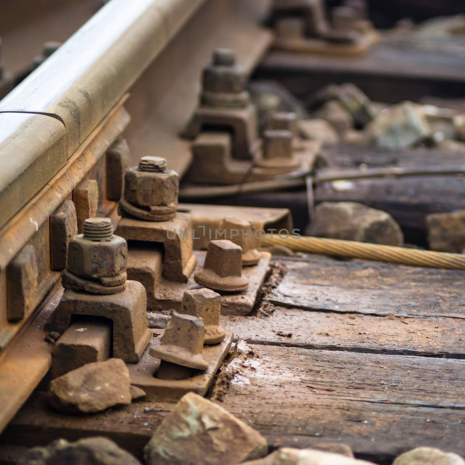 view of the railway track on a sunny day