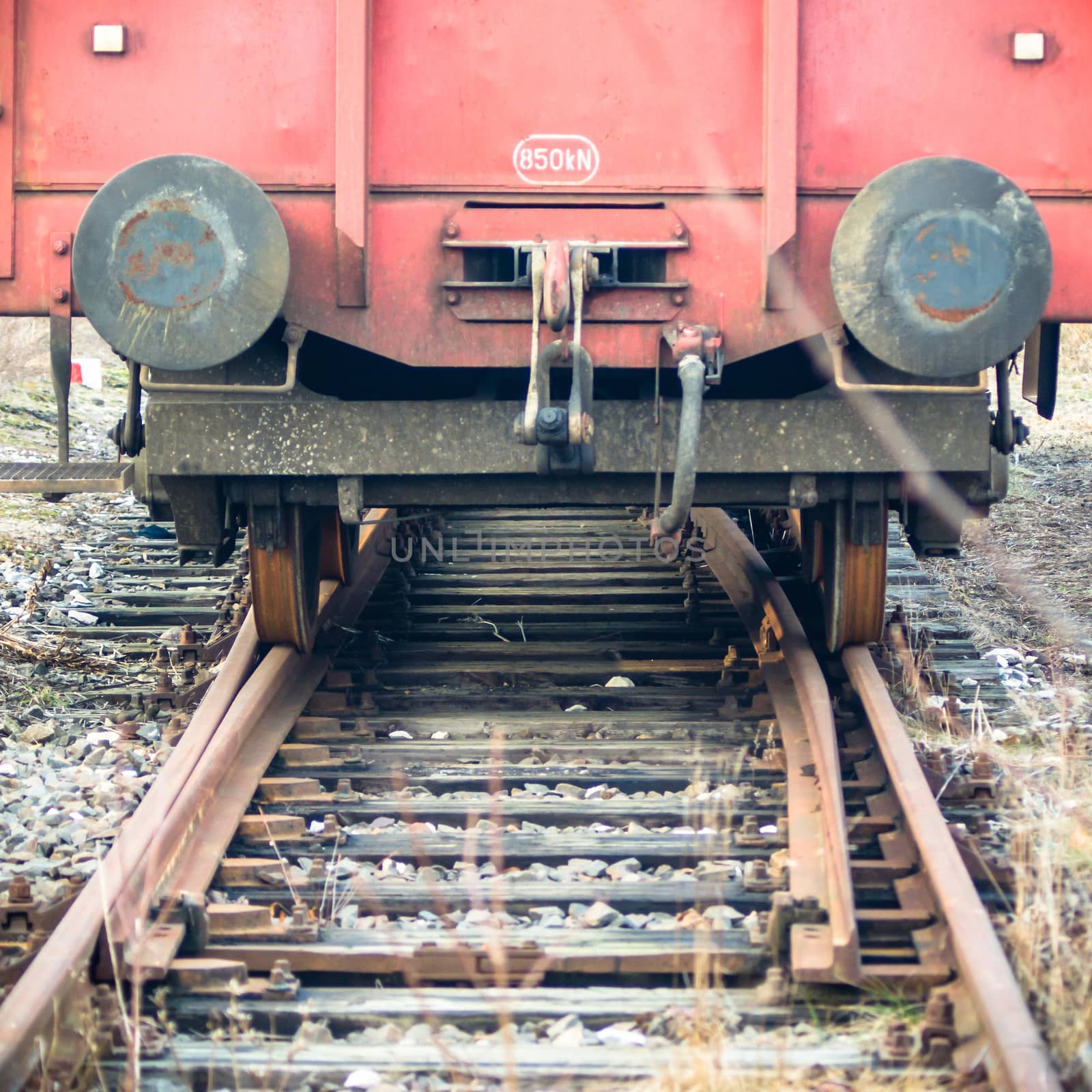 view of the railway track on a sunny day