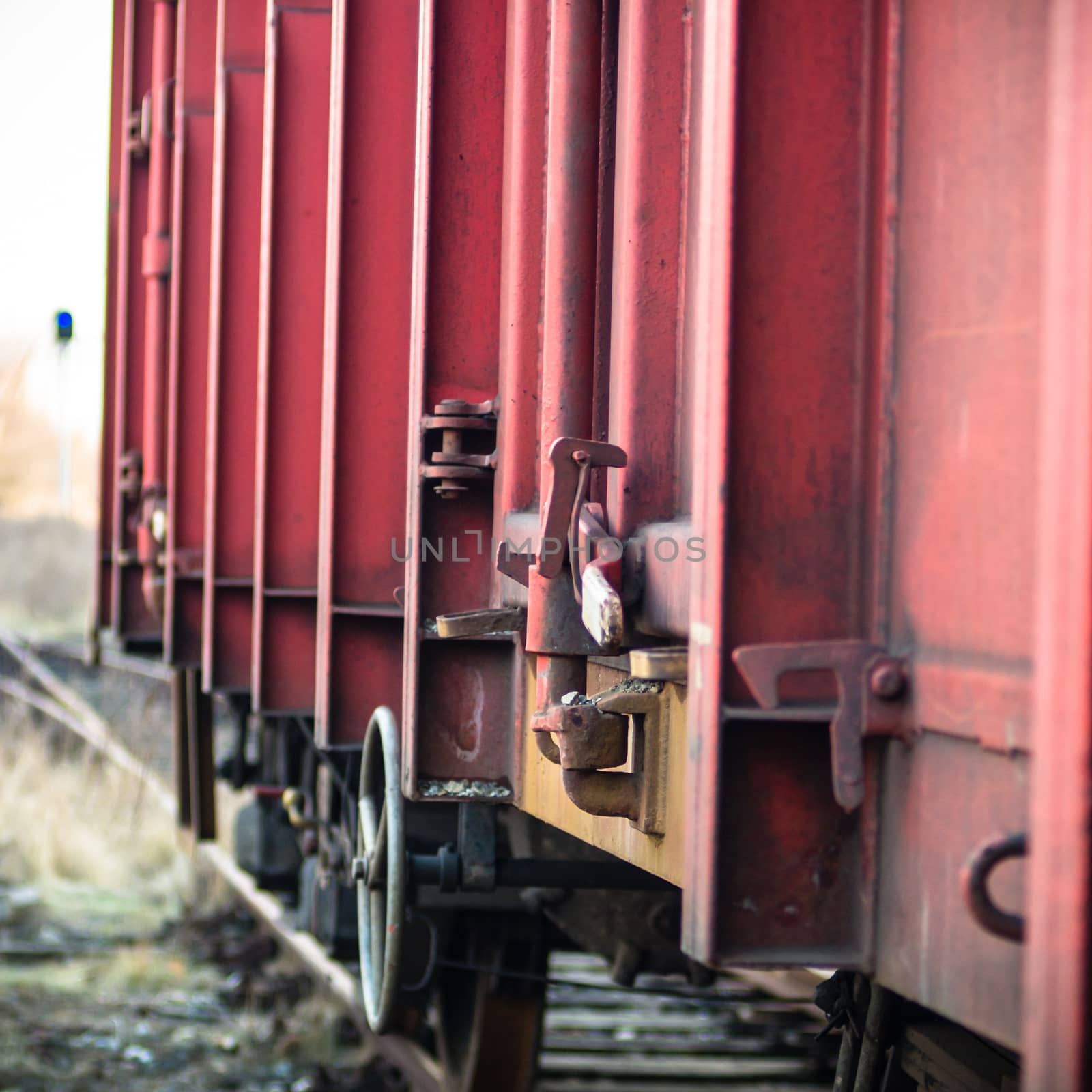 view of the railway track on a sunny day