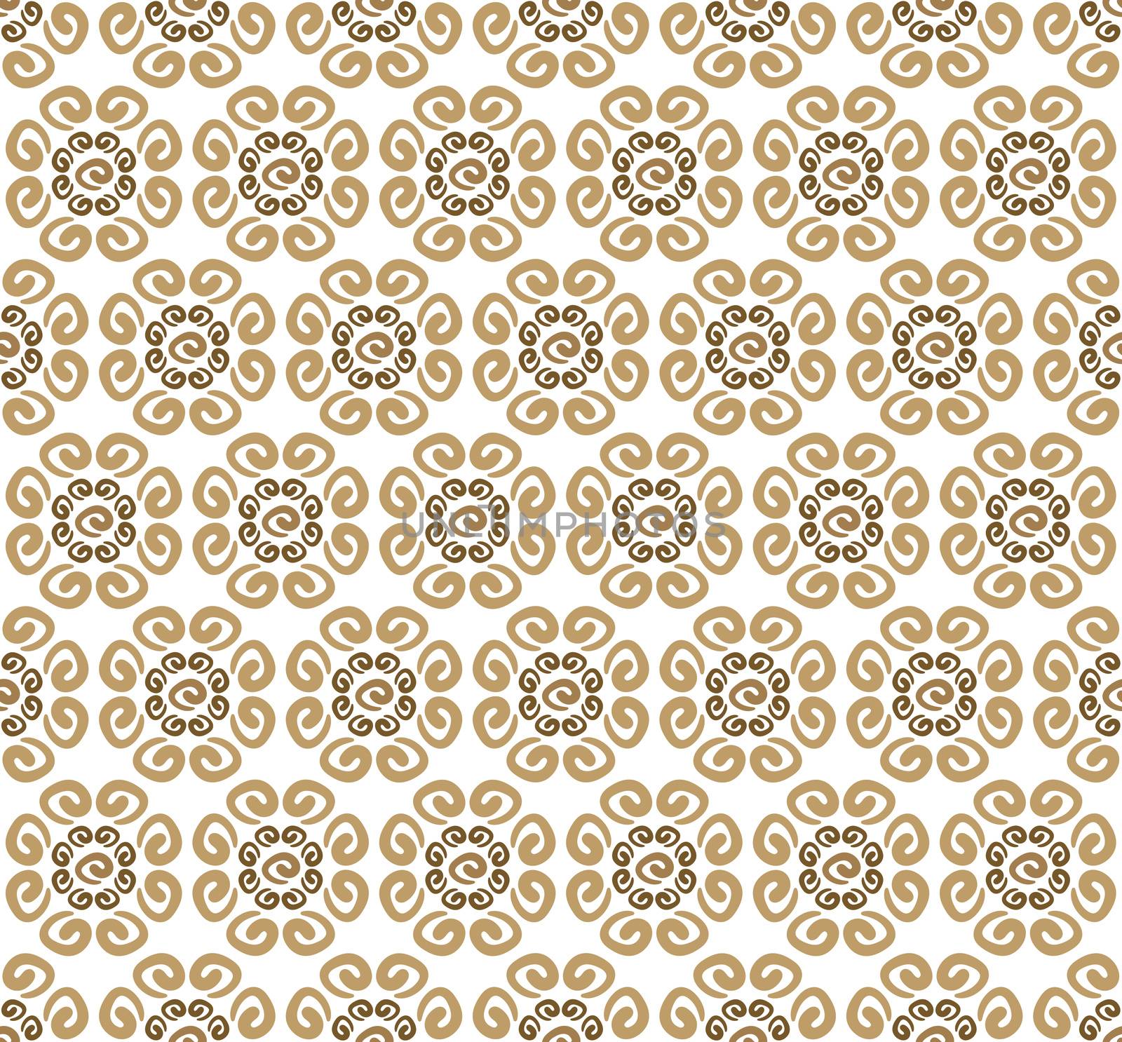 background or textile pattern with coffee swirls