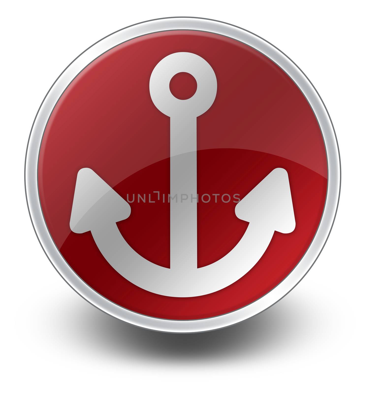 Icon, Button, Pictogram with Marina symbol
