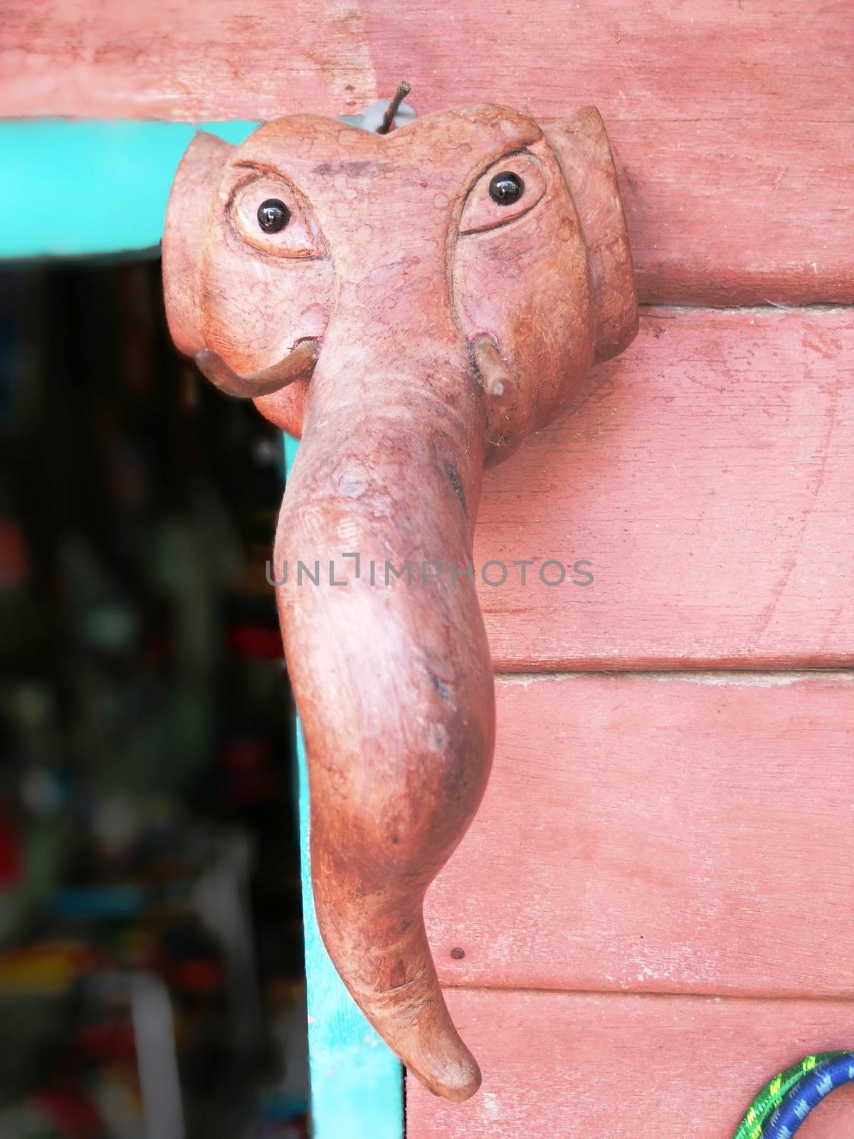 Wooden Elephent Head by Sevenskyx