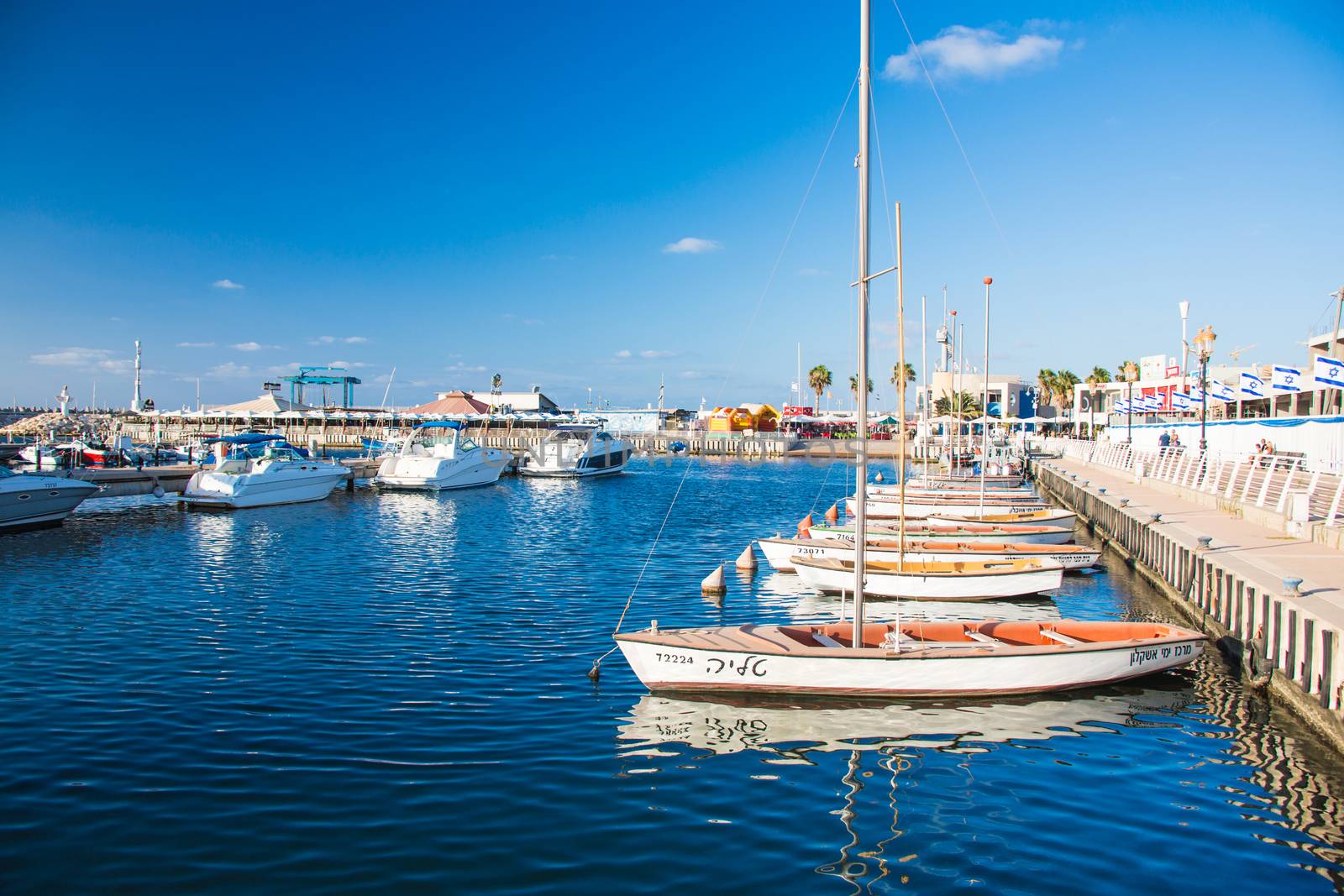 sea landscape boat moored at the pier