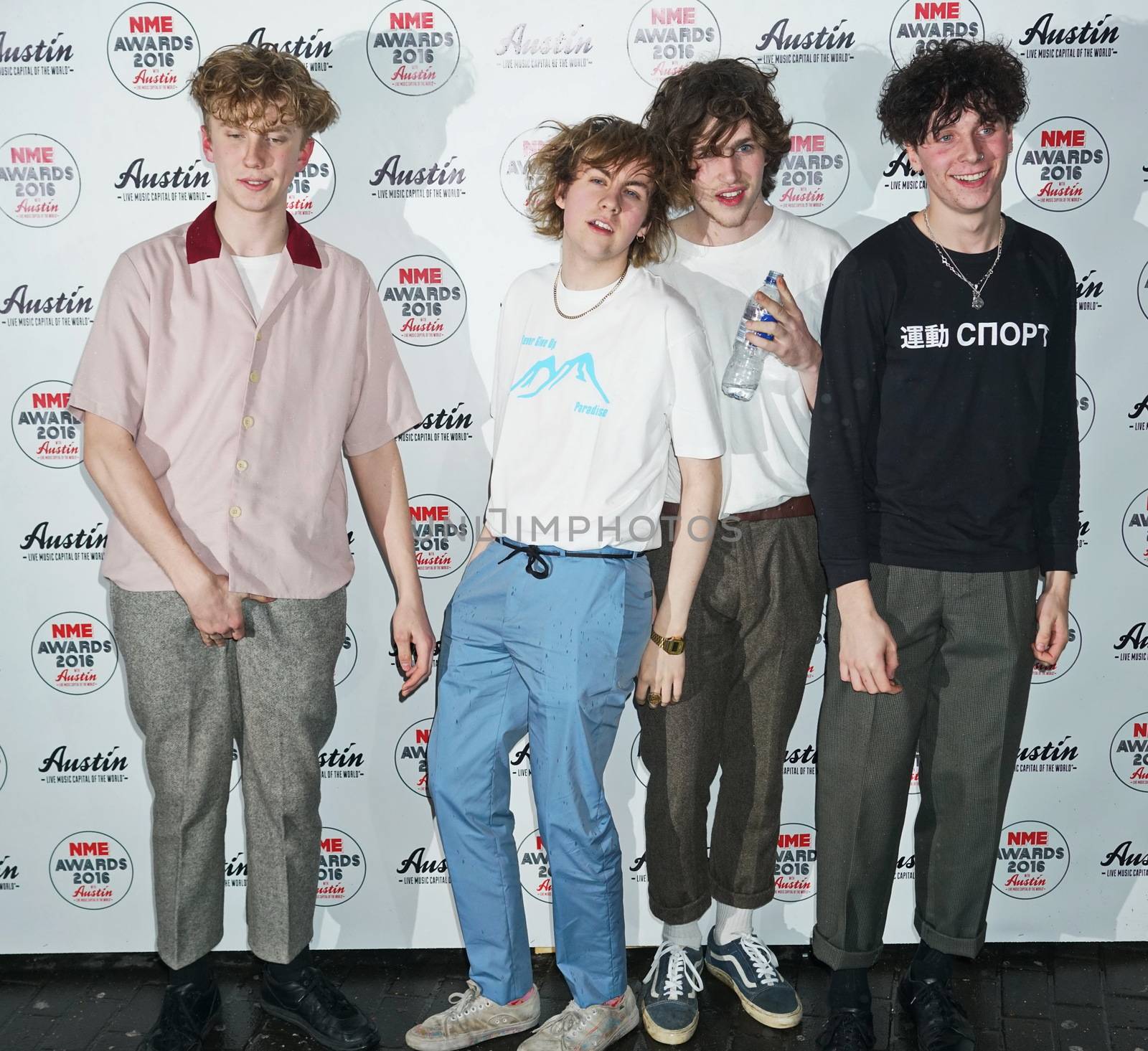 UNITED KINGDOM, London: Rat Boy band members attend the NME awards at O2 Academy Brixton on February 17, 2016 in London, England. 