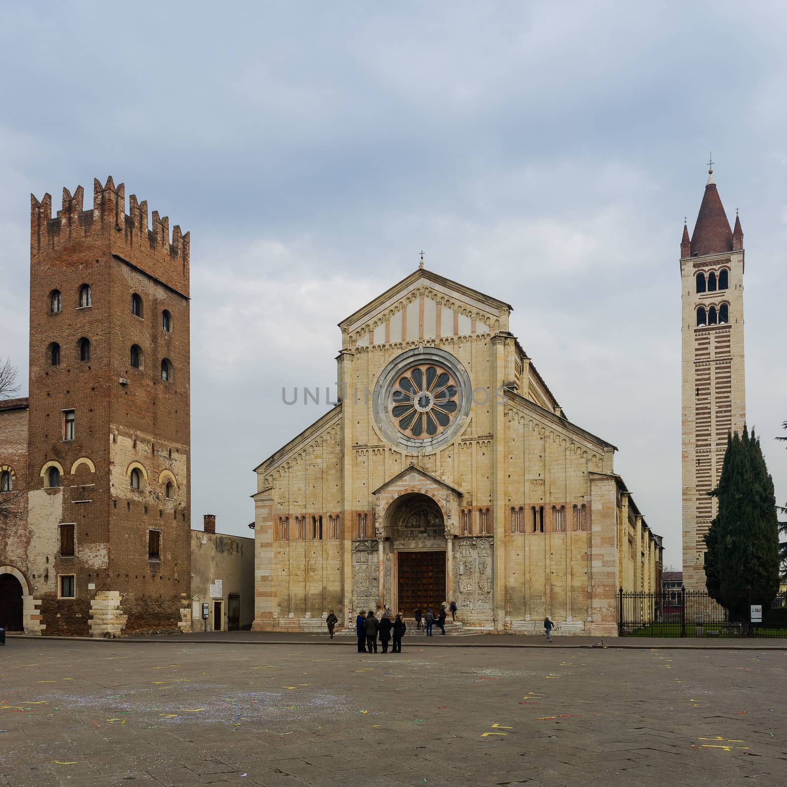 The church of San Zeno, one of the most important of Verona