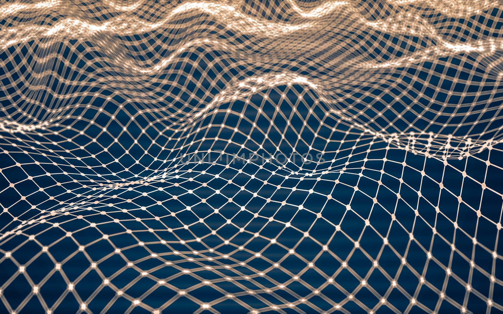 Abstract polygonal space low poly dark background with connecting dots and lines. Connection structure.