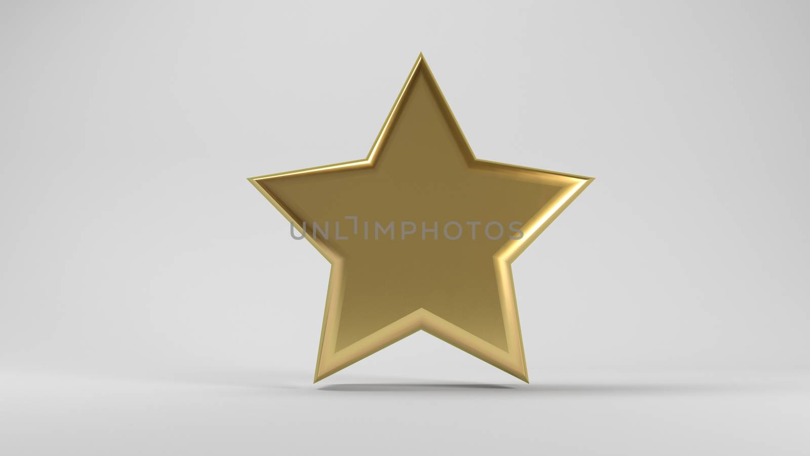 3d golden star  by fares139