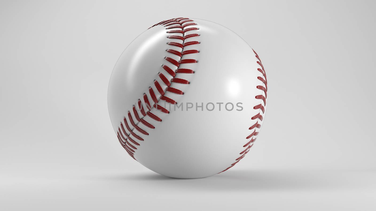 Single Baseball Ball with Shadow by fares139