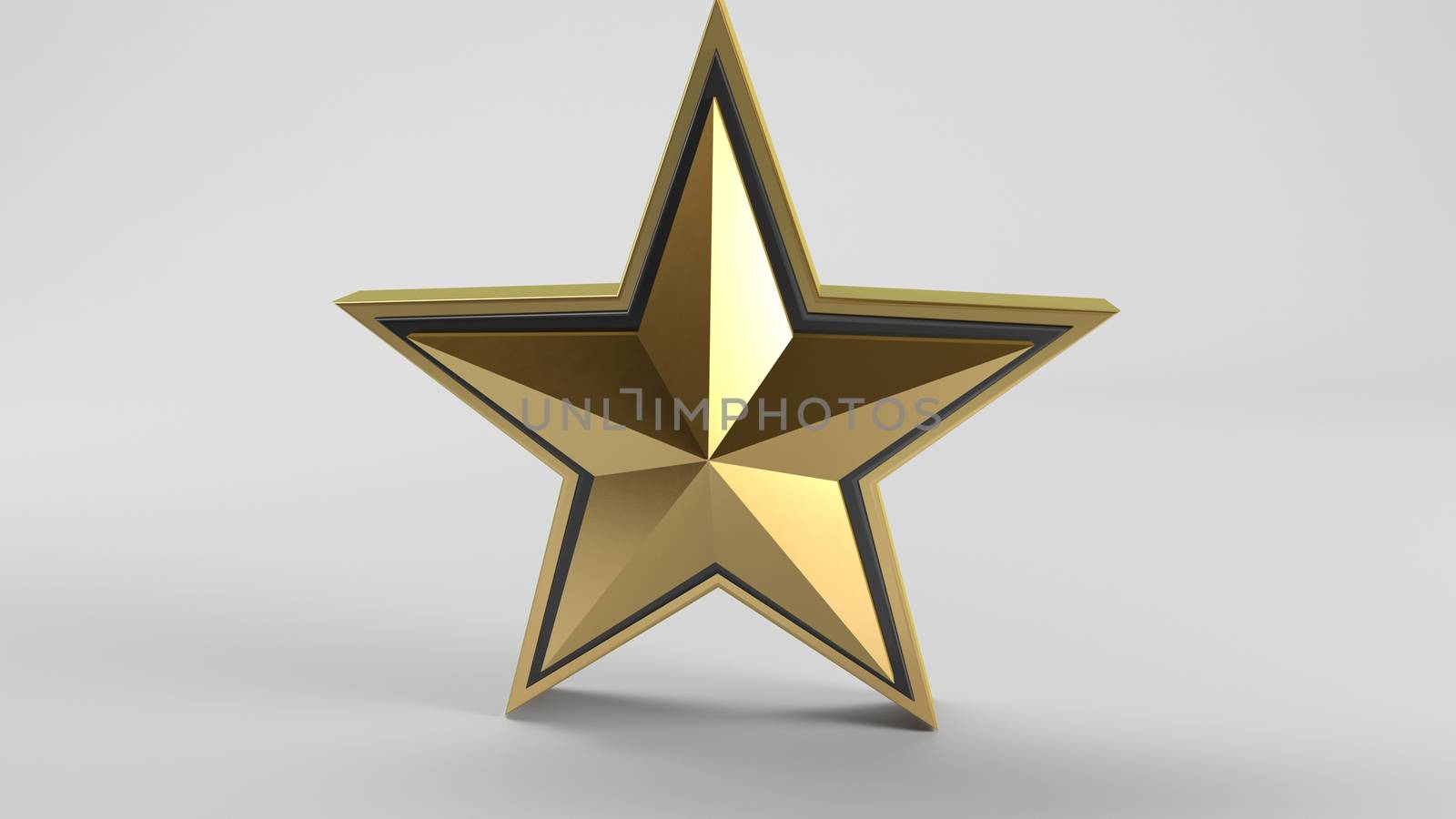 3d golden star  by fares139