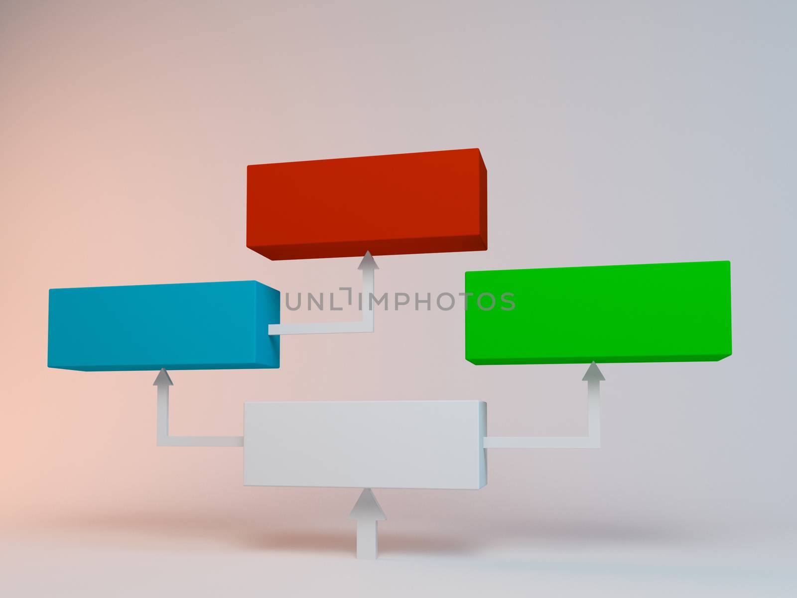 empty infographic 3d cubes by fares139