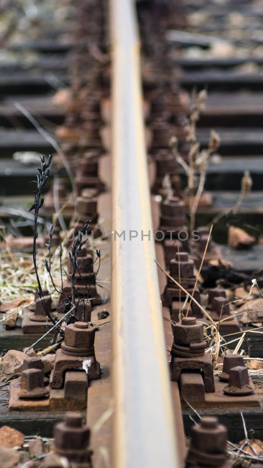 view of the railway track on a sunny day